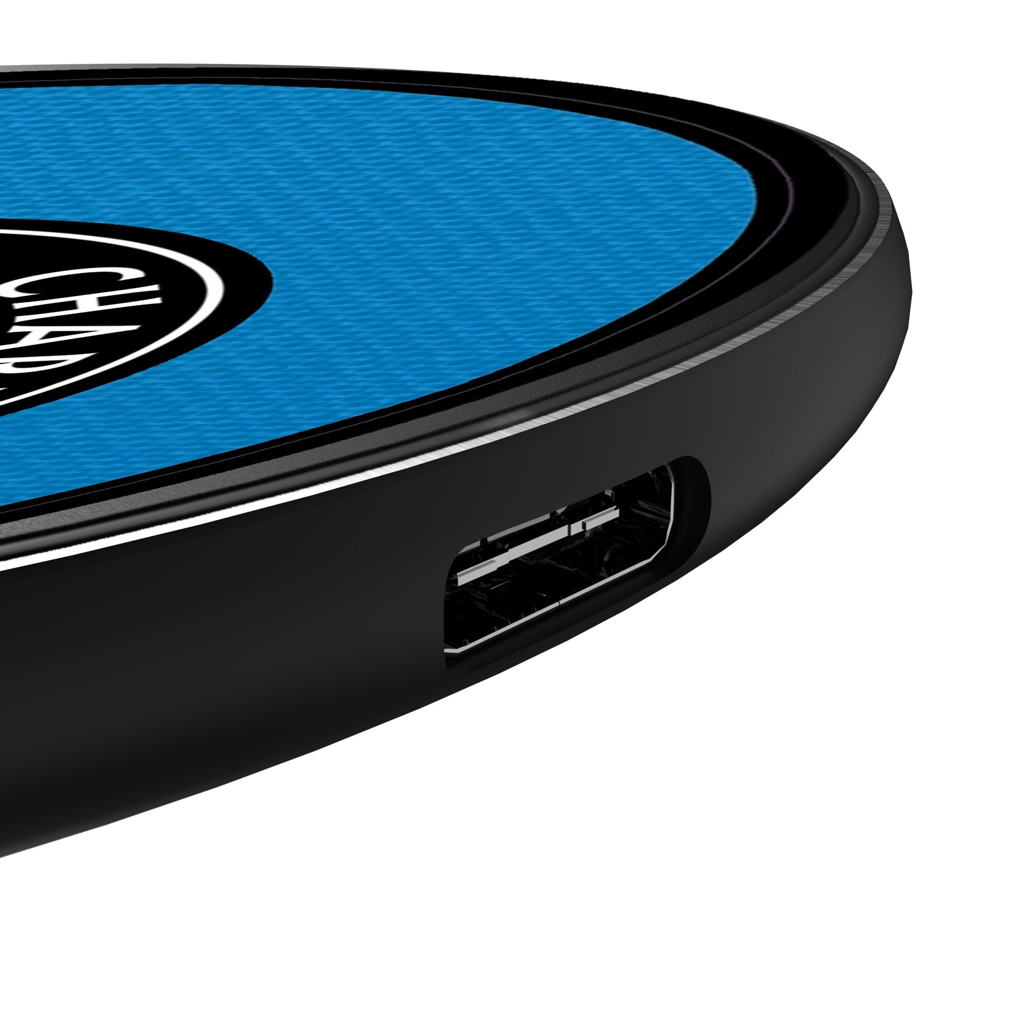 Charlotte FC Personalized Endzone Solid 15-Watt Wireless Charger 3