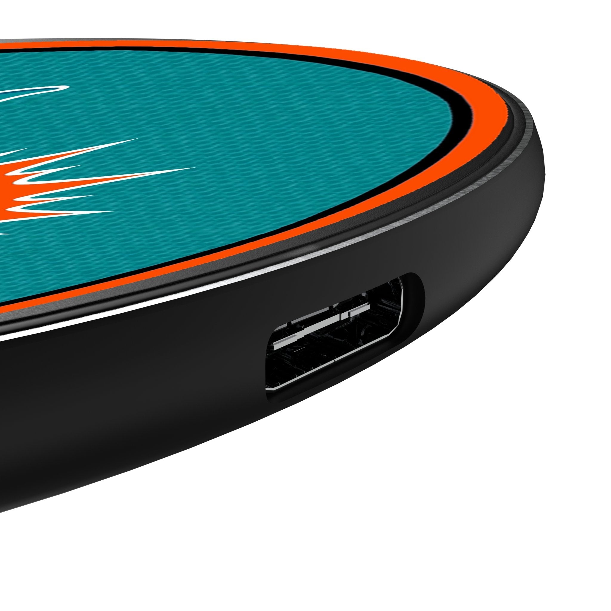 Miami Dolphins Stripe 15-Watt Wireless Charger 3