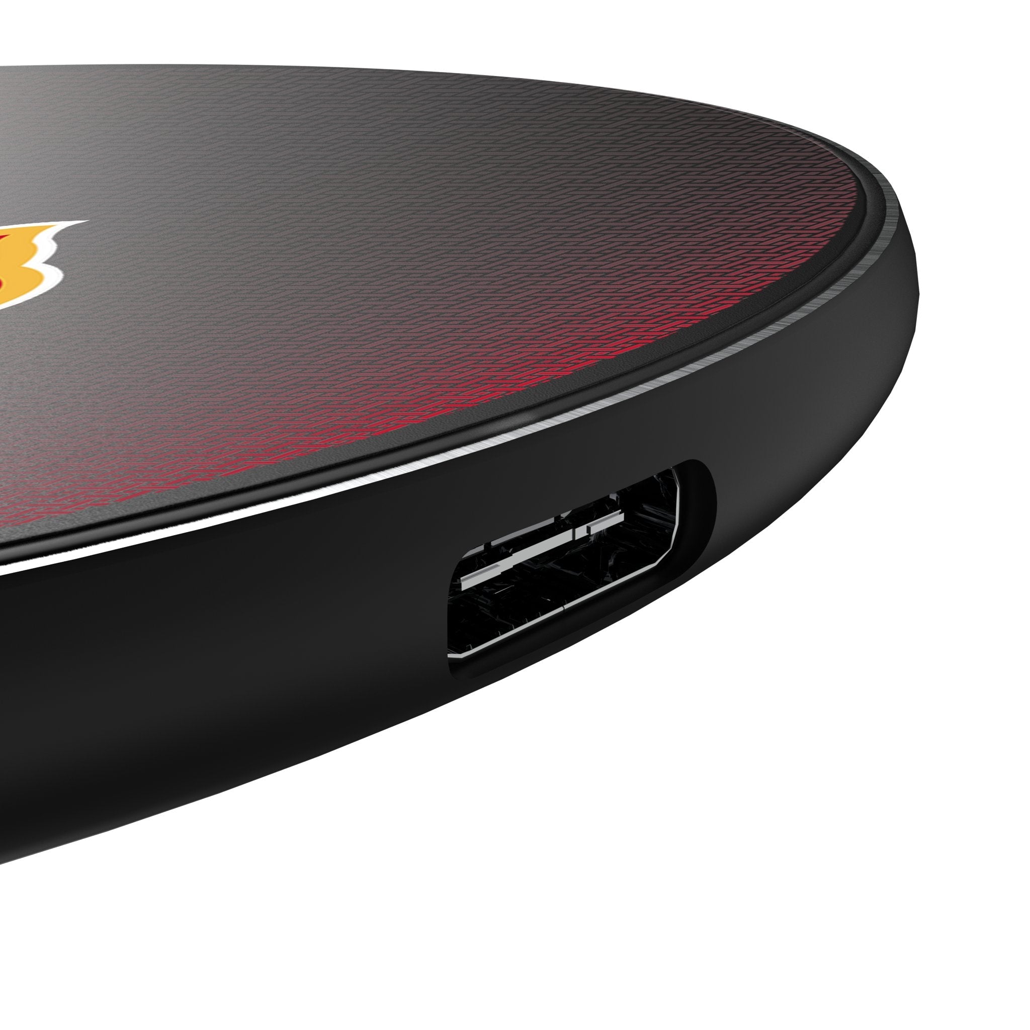 Calgary Flames Linen 15-Watt Wireless Charger 3