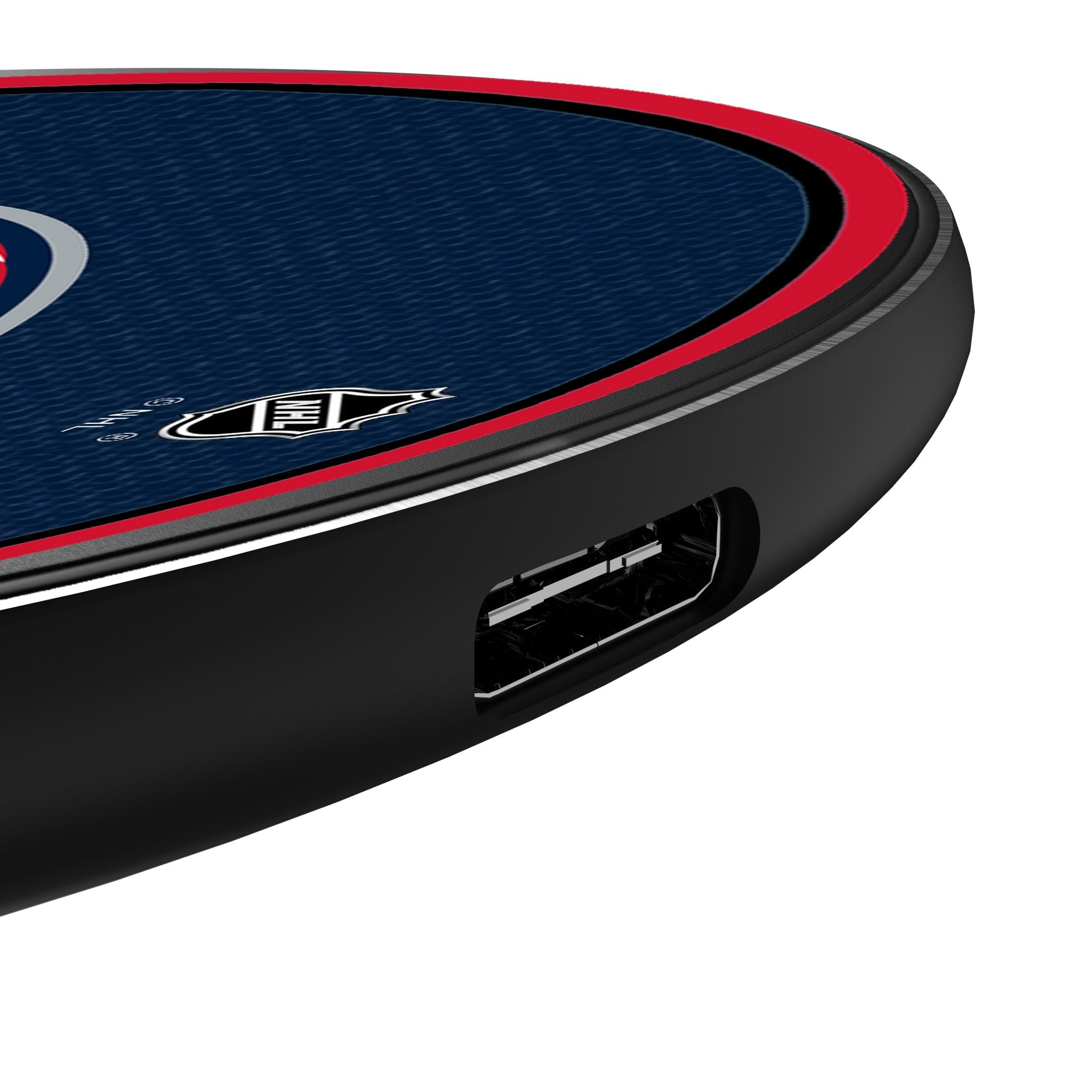 Columbus Blue Jackets Stripe 15-Watt Wireless Charger 3