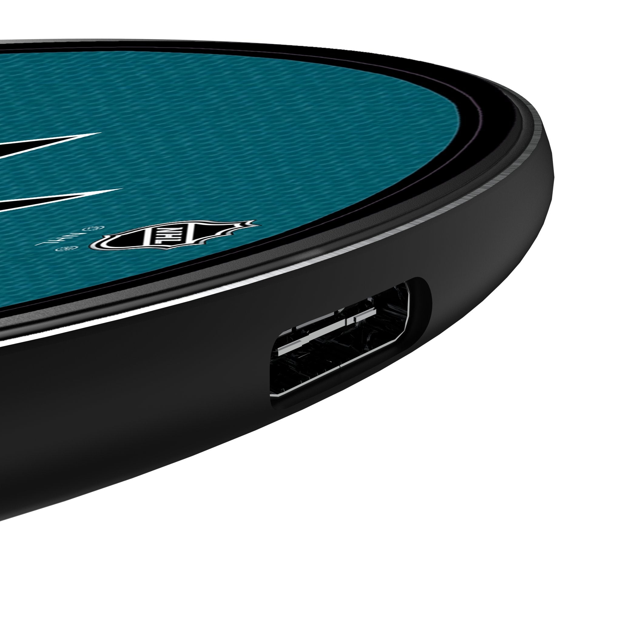 San Jose Sharks Stripe 15-Watt Wireless Charger 3