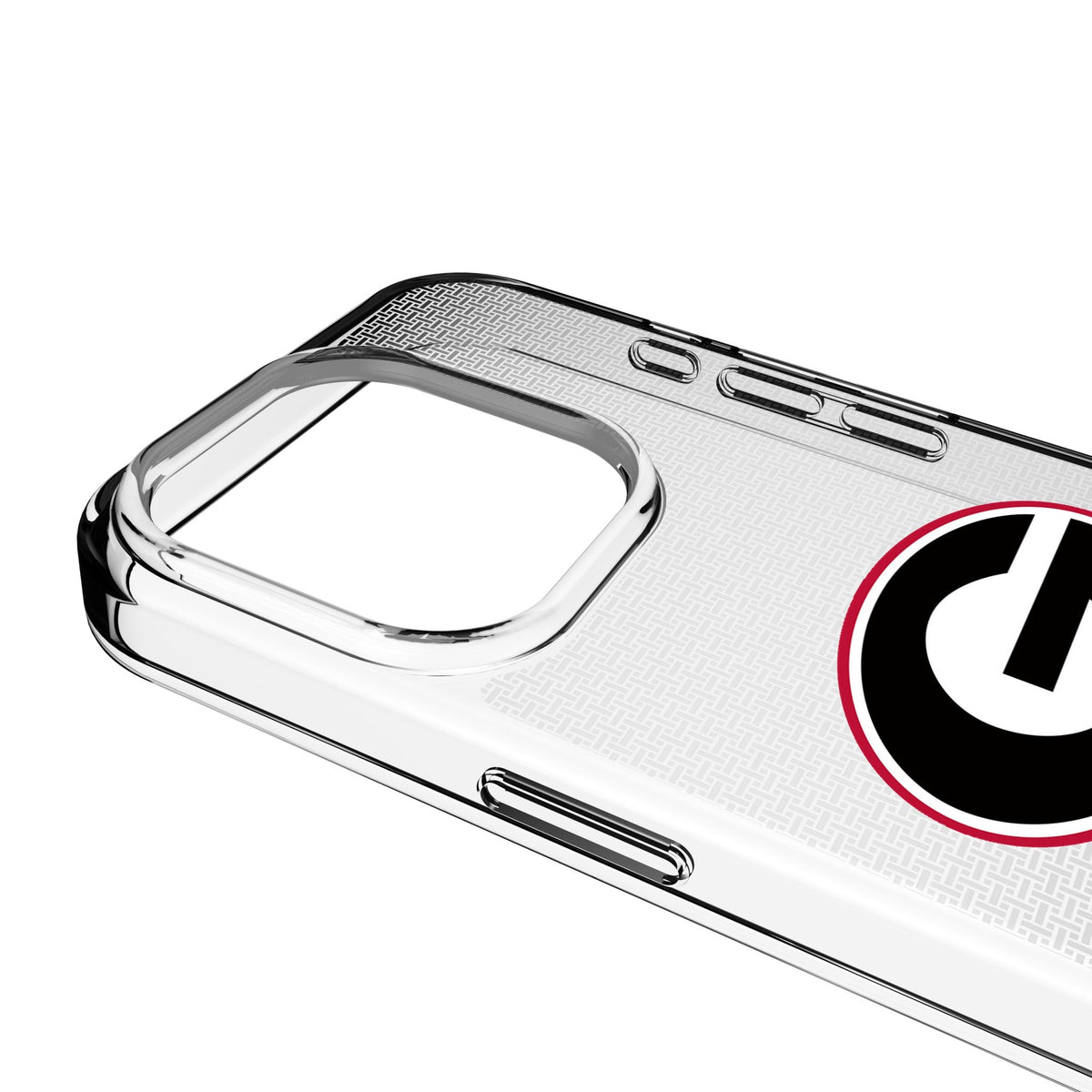 University of Georgia Bulldogs Linen Clear Phone Case for Apple iPhone 3