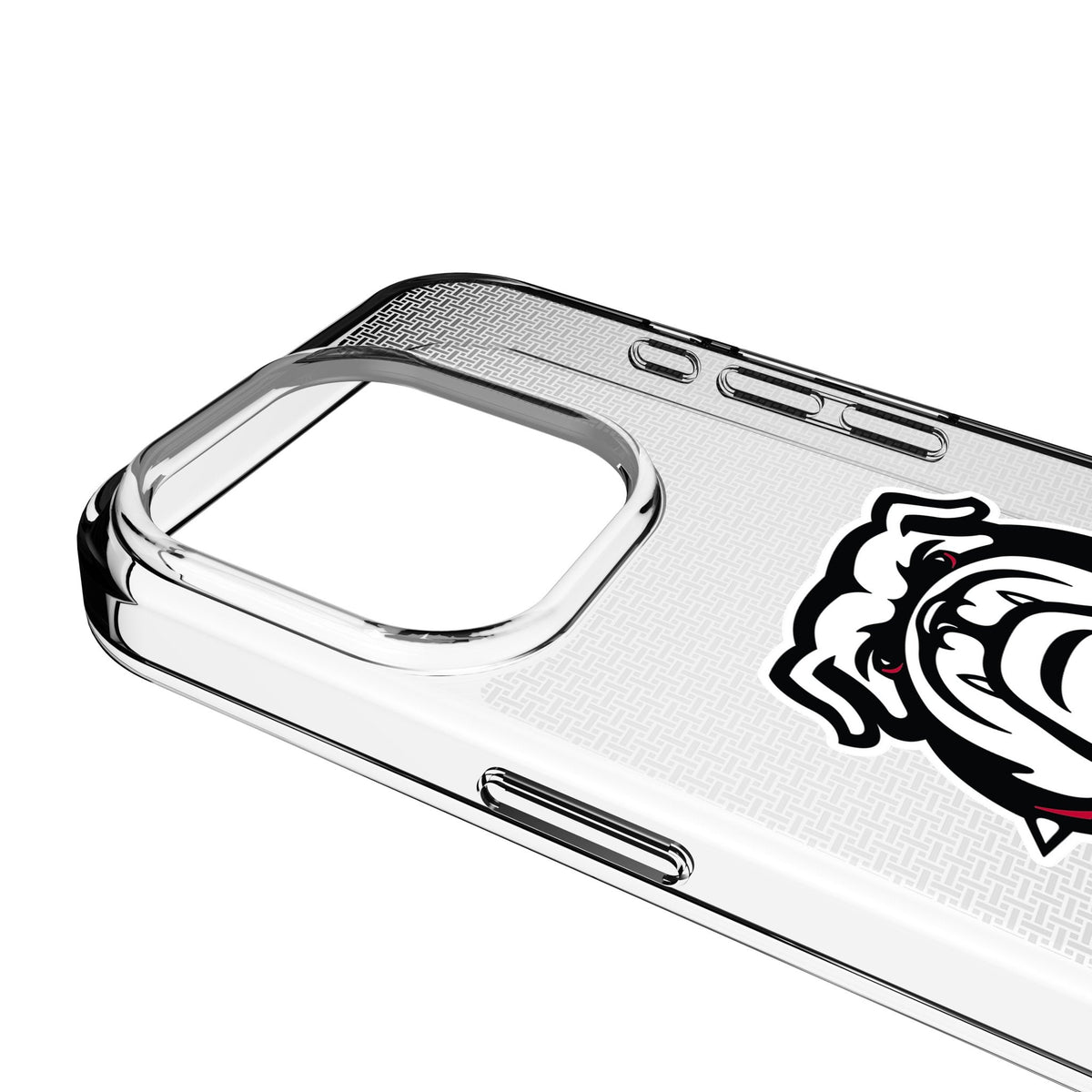 University of Georgia Bulldogs Uga Linen Clear Phone Case for Apple iPhone 3