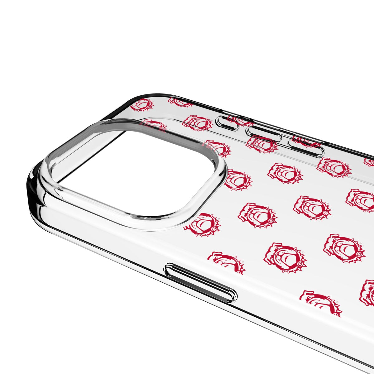 University of Georgia Bulldogs Uga Fashion Pattern Clear Phone Case for Apple iPhone 3