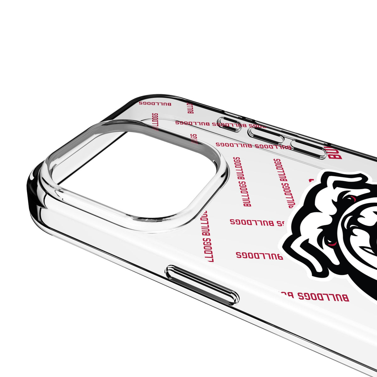 University of Georgia Bulldogs Uga Quadtile Clear Phone Case for Apple iPhone 3