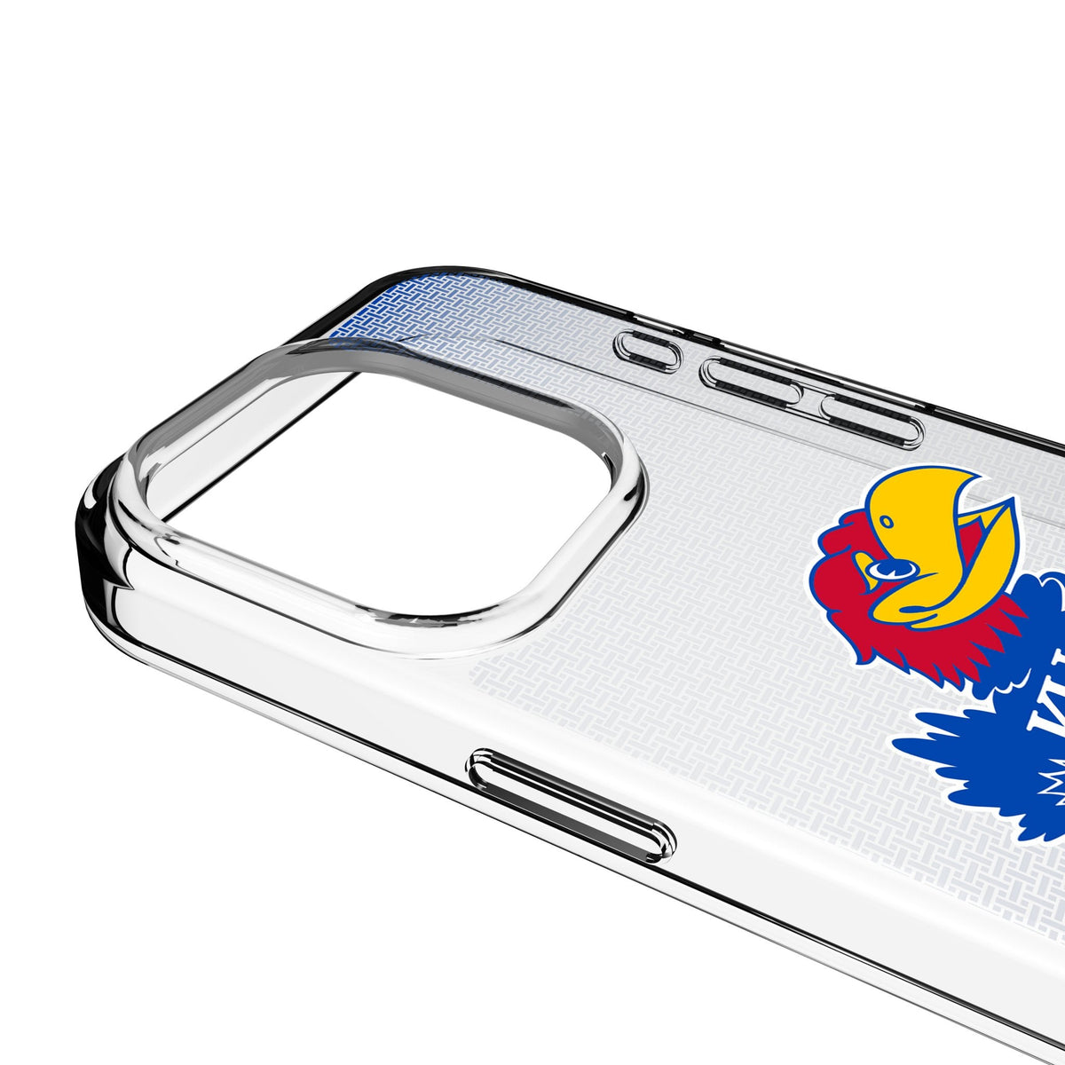 University of Kansas Jayhawks Linen Clear Phone Case for Apple iPhone 3