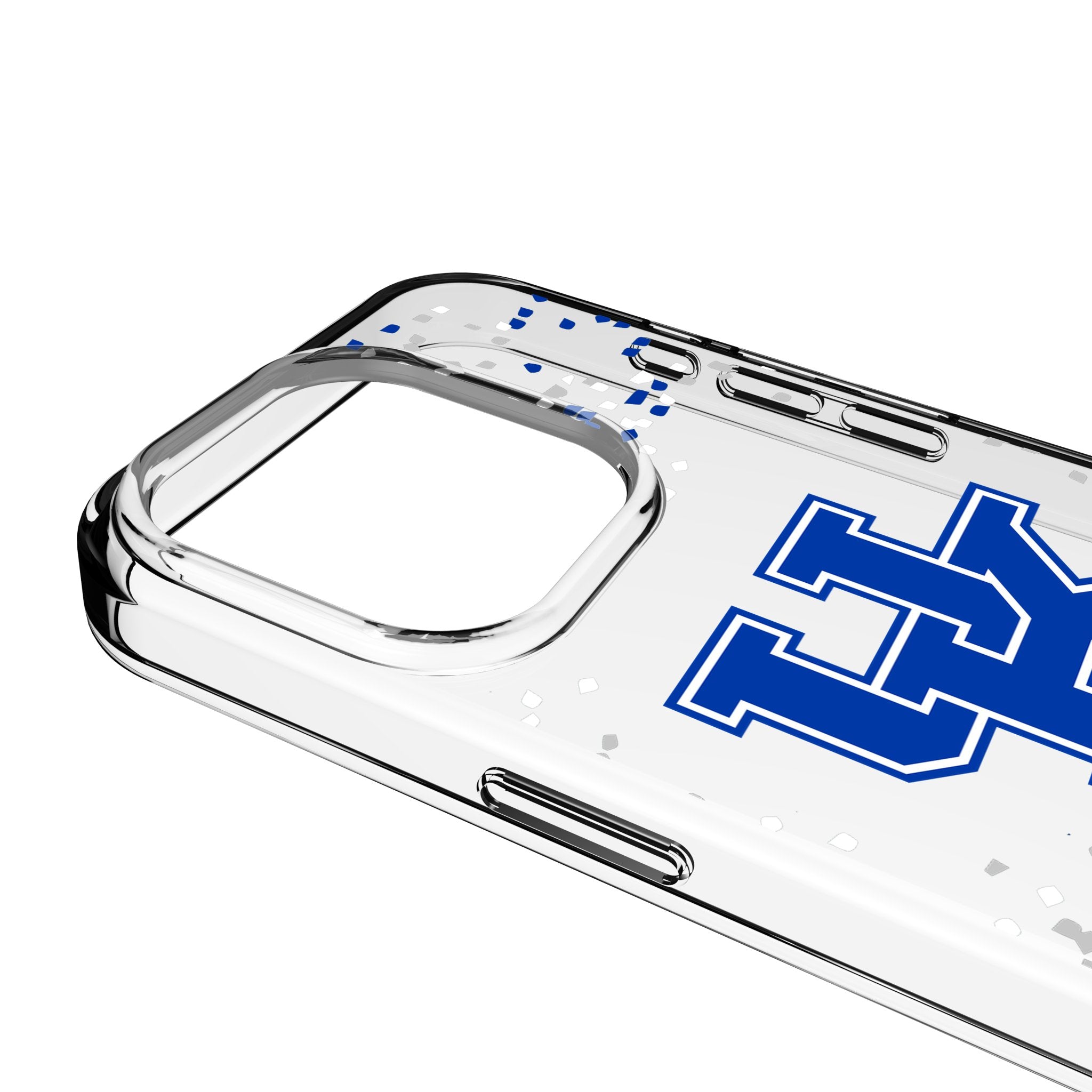 University of Kentucky Wildcats Confetti Clear Phone Case for Apple iPhone 3