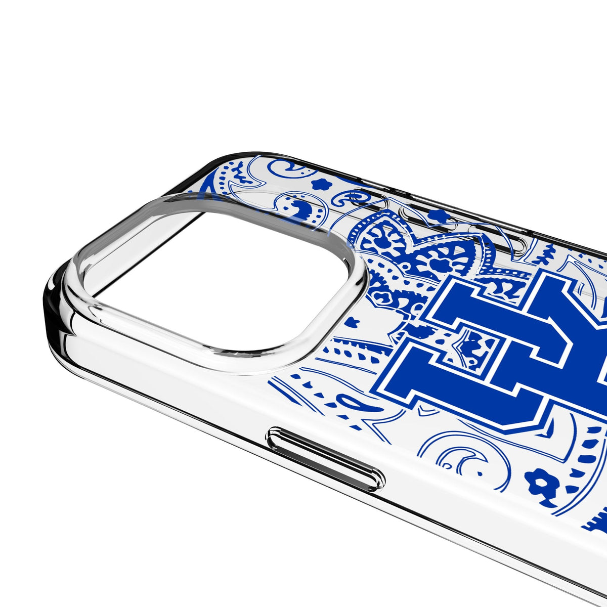 University of Kentucky Wildcats Paisley Clear Phone Case for Apple iPhone 3