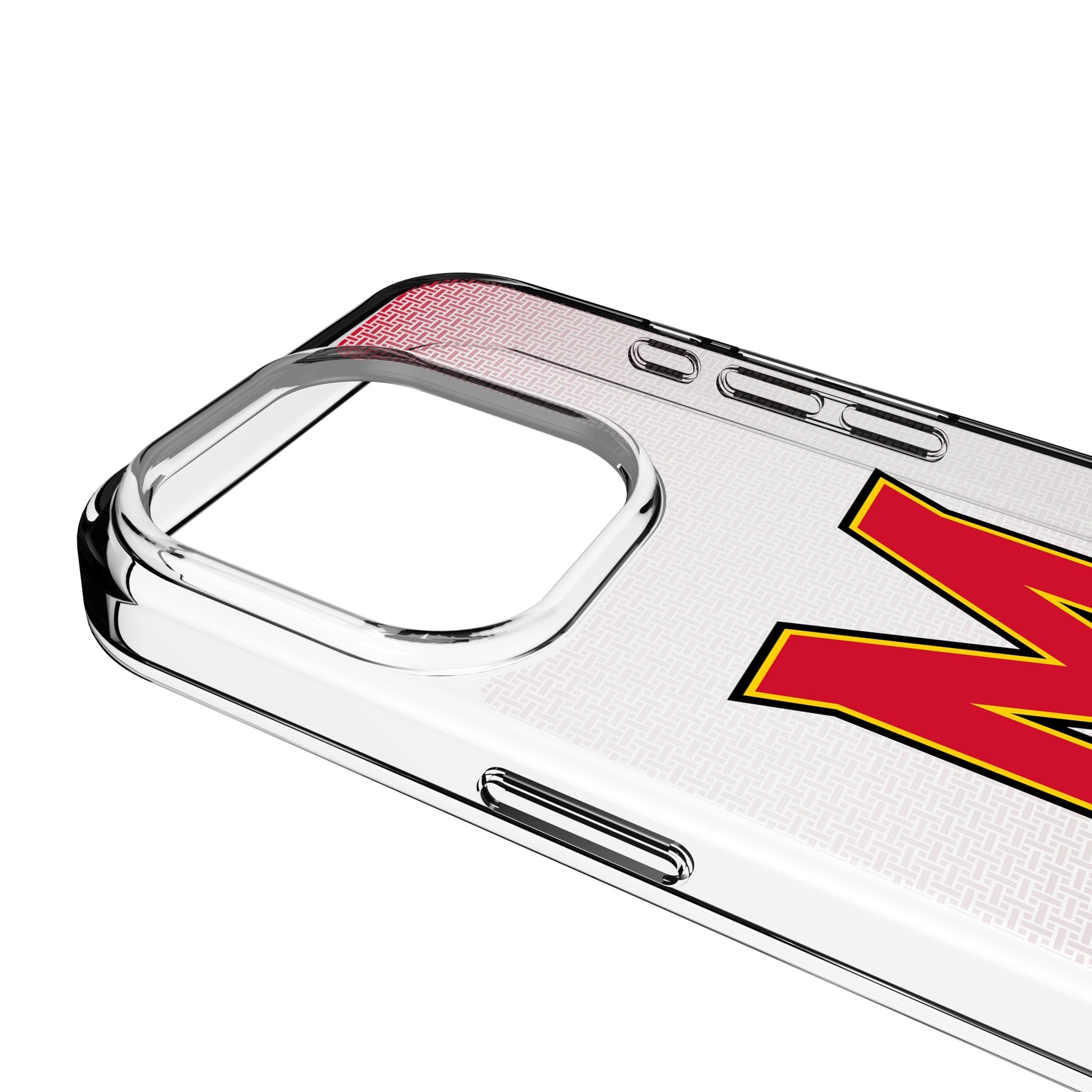 University of Maryland Terrapins Linen Clear Phone Case for Apple iPhone 3