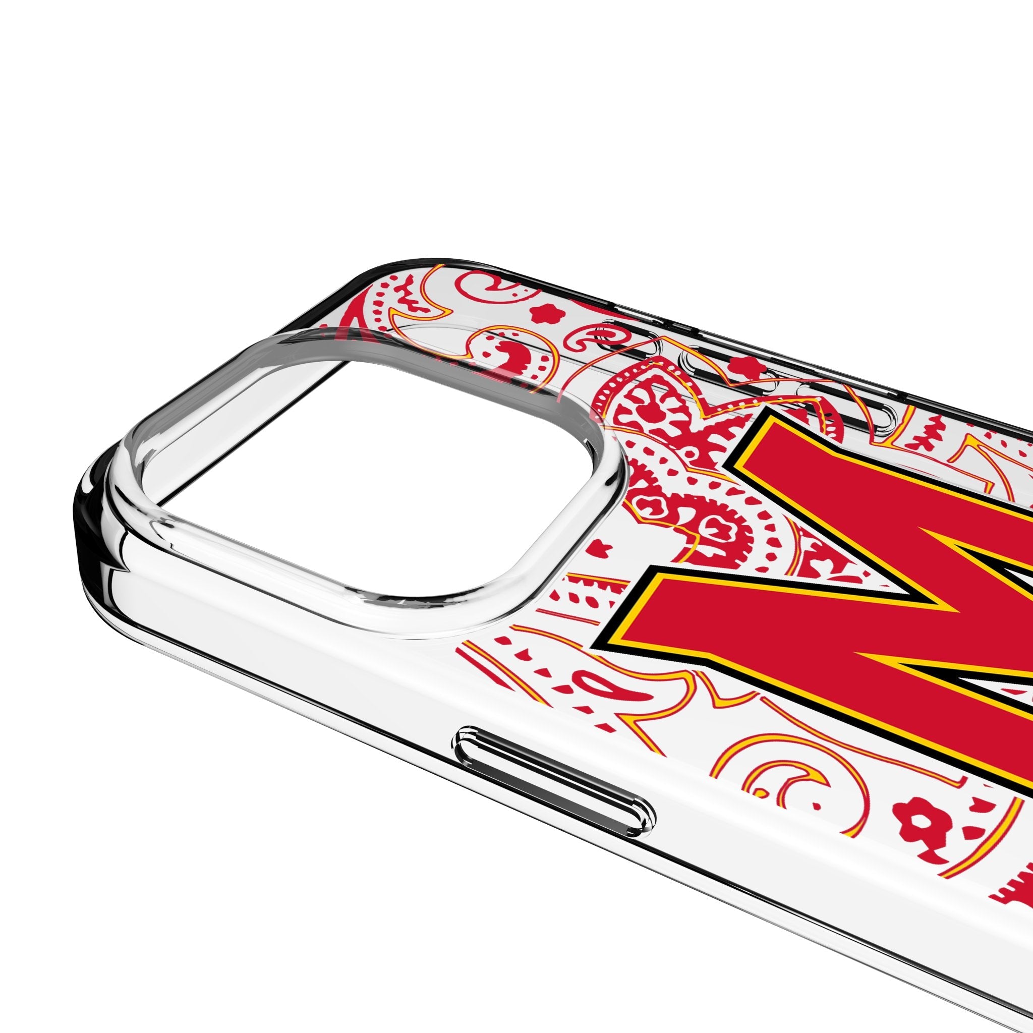 University of Maryland Terrapins Paisley Clear Phone Case for Apple iPhone 3