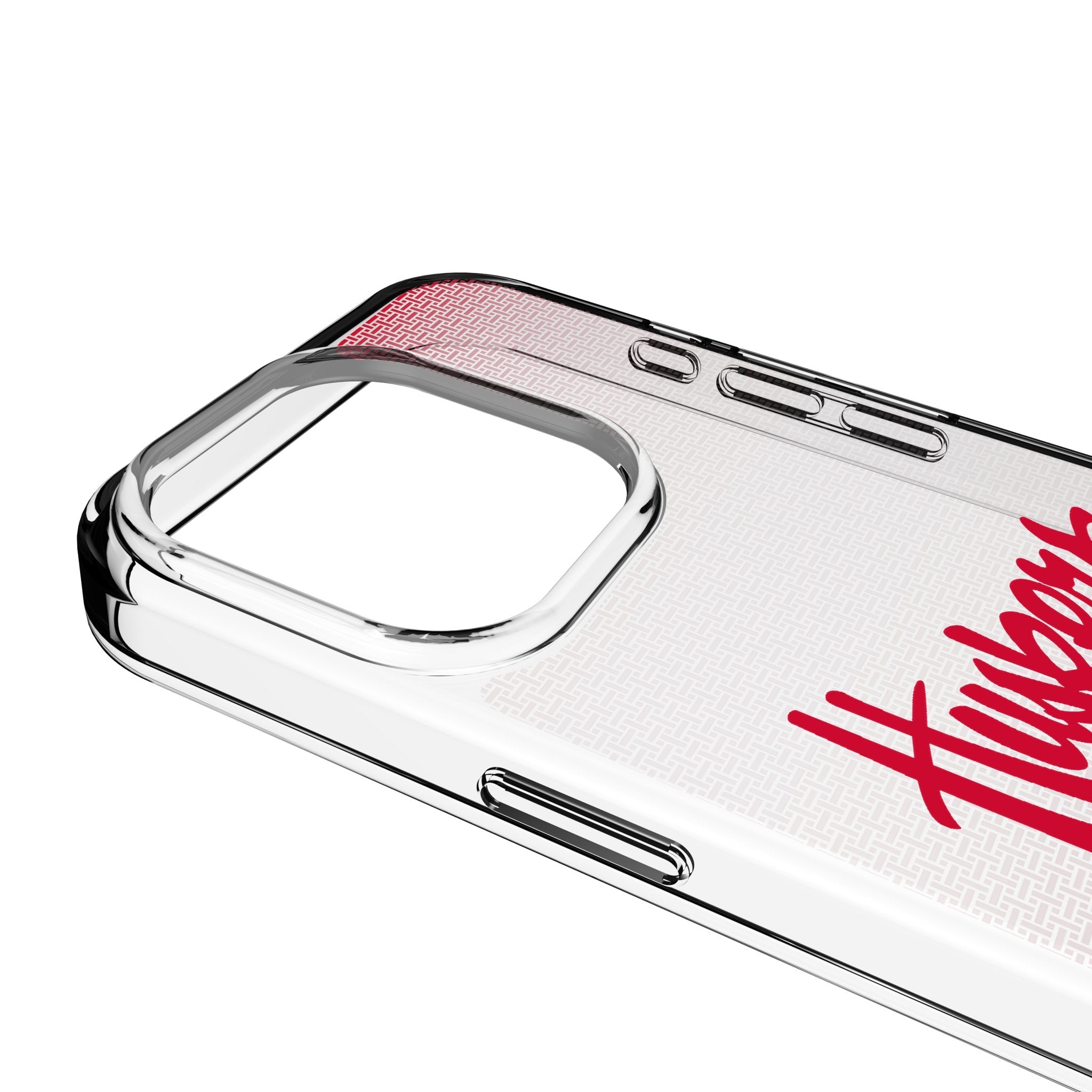 University of Nebraska Huskers Linen Clear Phone Case for Apple iPhone 3