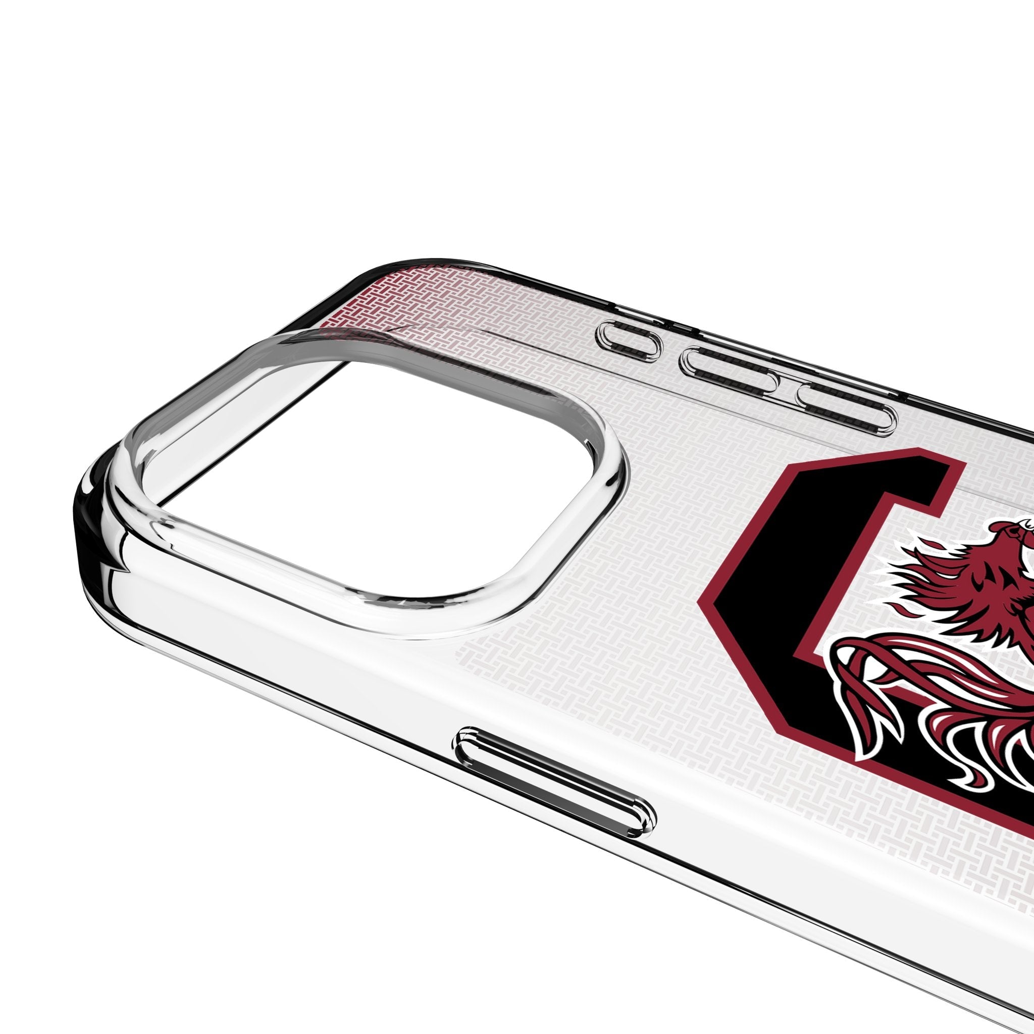 University of South Carolina Gamecocks Linen Clear Phone Case for Apple iPhone 3