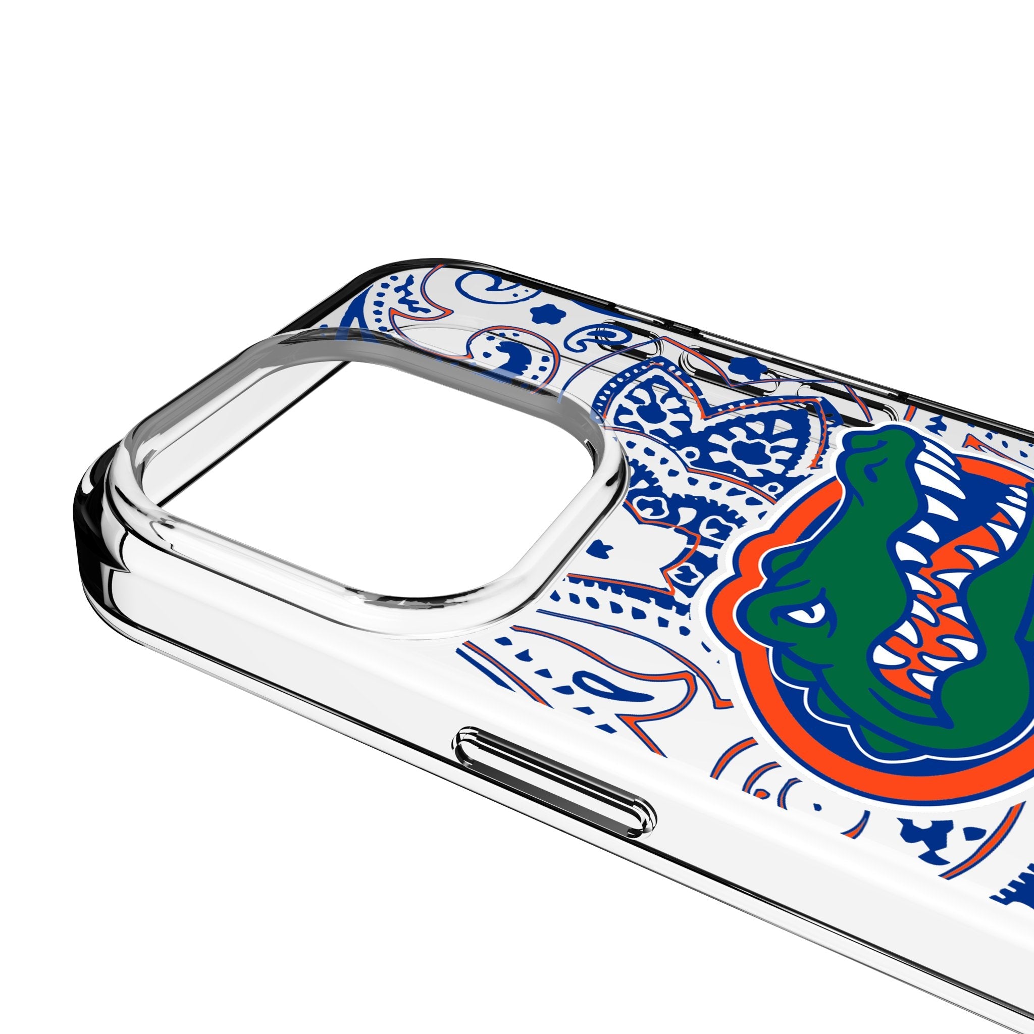 University of Florida Gators Paisley Clear Phone Case for Apple iPhone 3