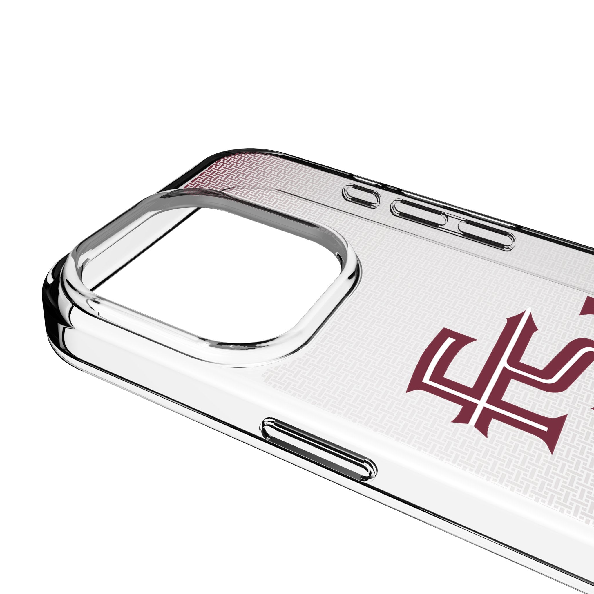 Florida State University Seminoles Athletic Wordmark Linen Clear Phone Case for Apple iPhone 3