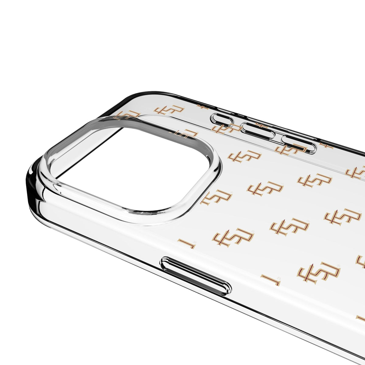 Florida State University Seminoles Fashion Pattern Clear Phone Case for Apple iPhone 3