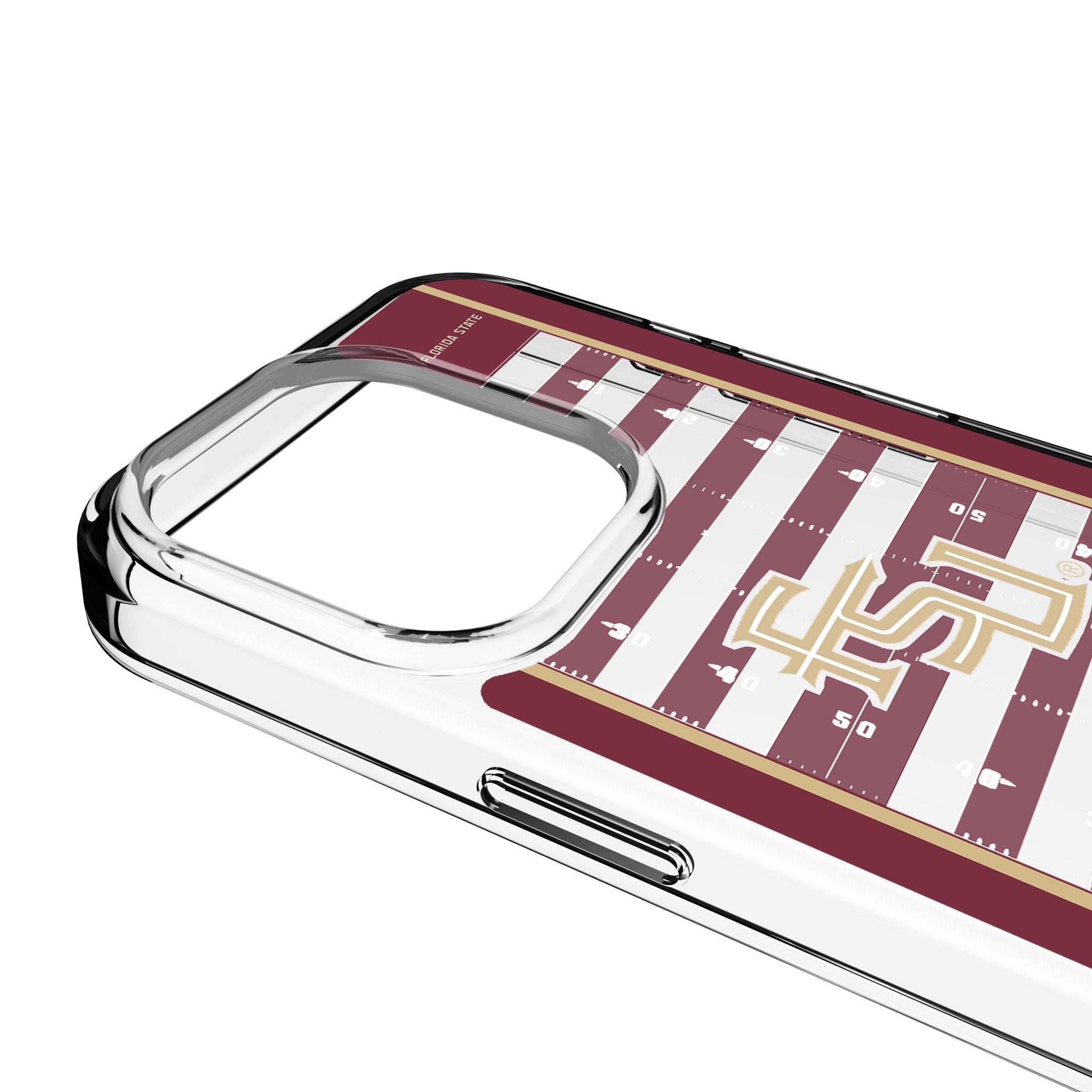 Florida State University Seminoles Athletic Wordmark Field Clear Phone Case for Apple iPhone 3