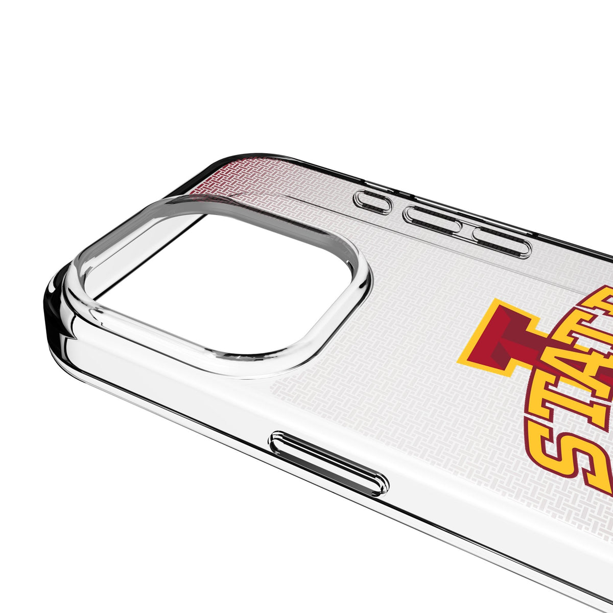 Iowa State University Cyclones Linen Clear Phone Case for Apple iPhone 3