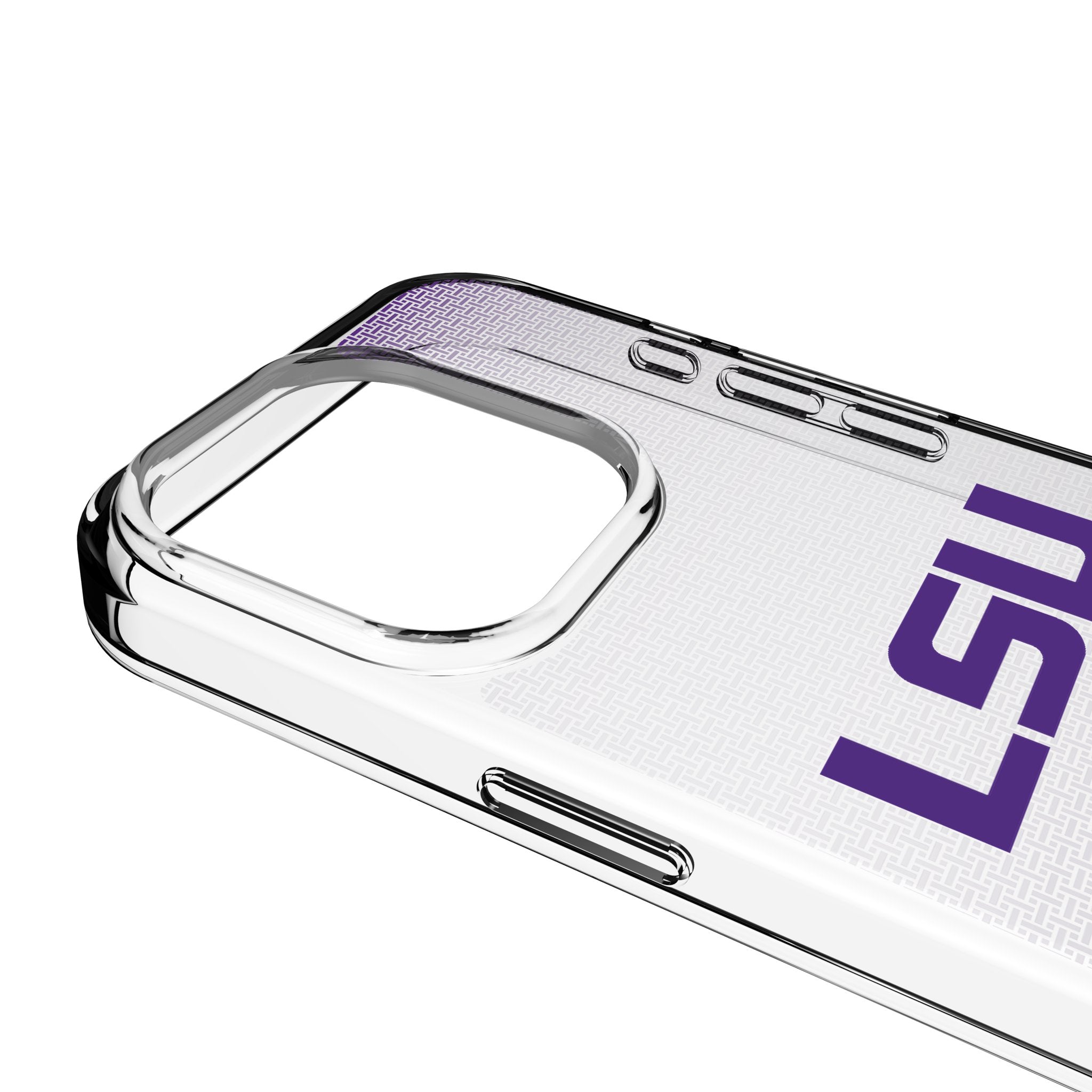 Louisiana State University Tigers Linen Clear Phone Case for Apple iPhone 3