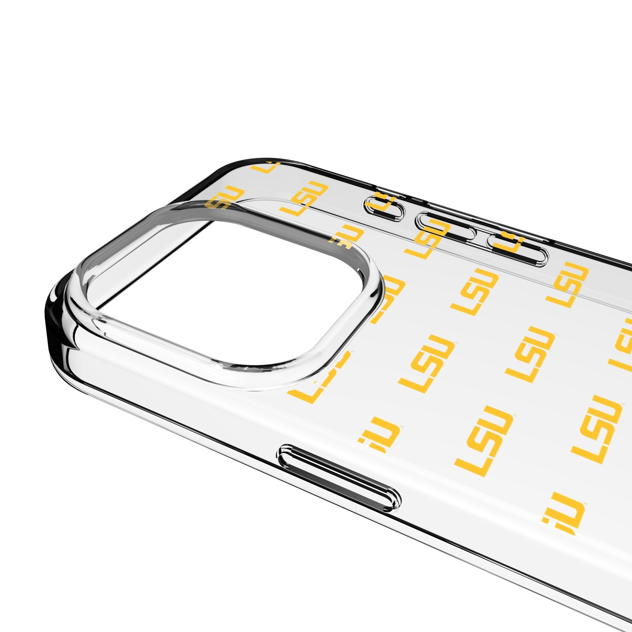 Louisiana State University Tigers Fashion Pattern Clear Phone Case for Apple iPhone 3