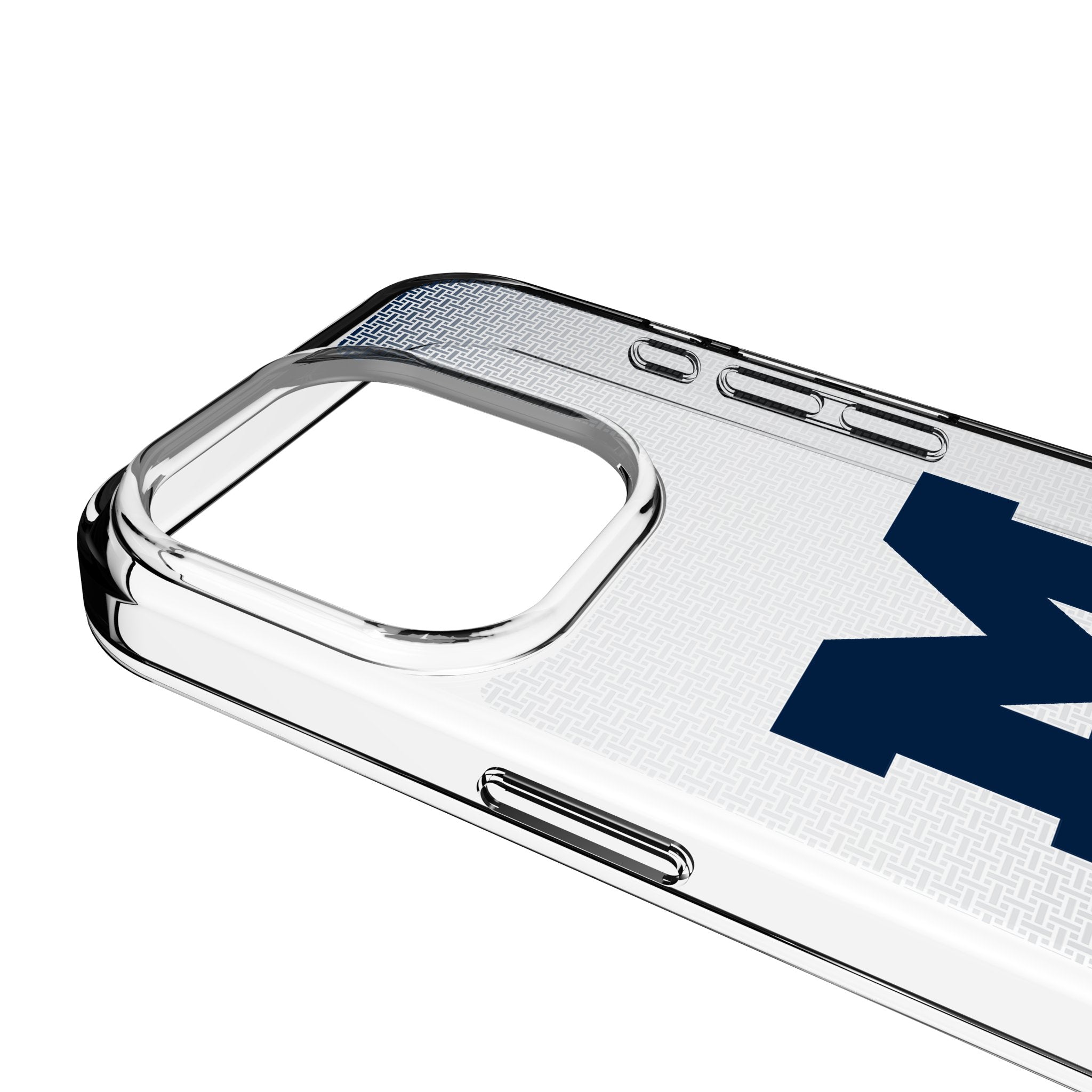 University of Michigan Wolverines Linen Clear Phone Case for Apple iPhone 3