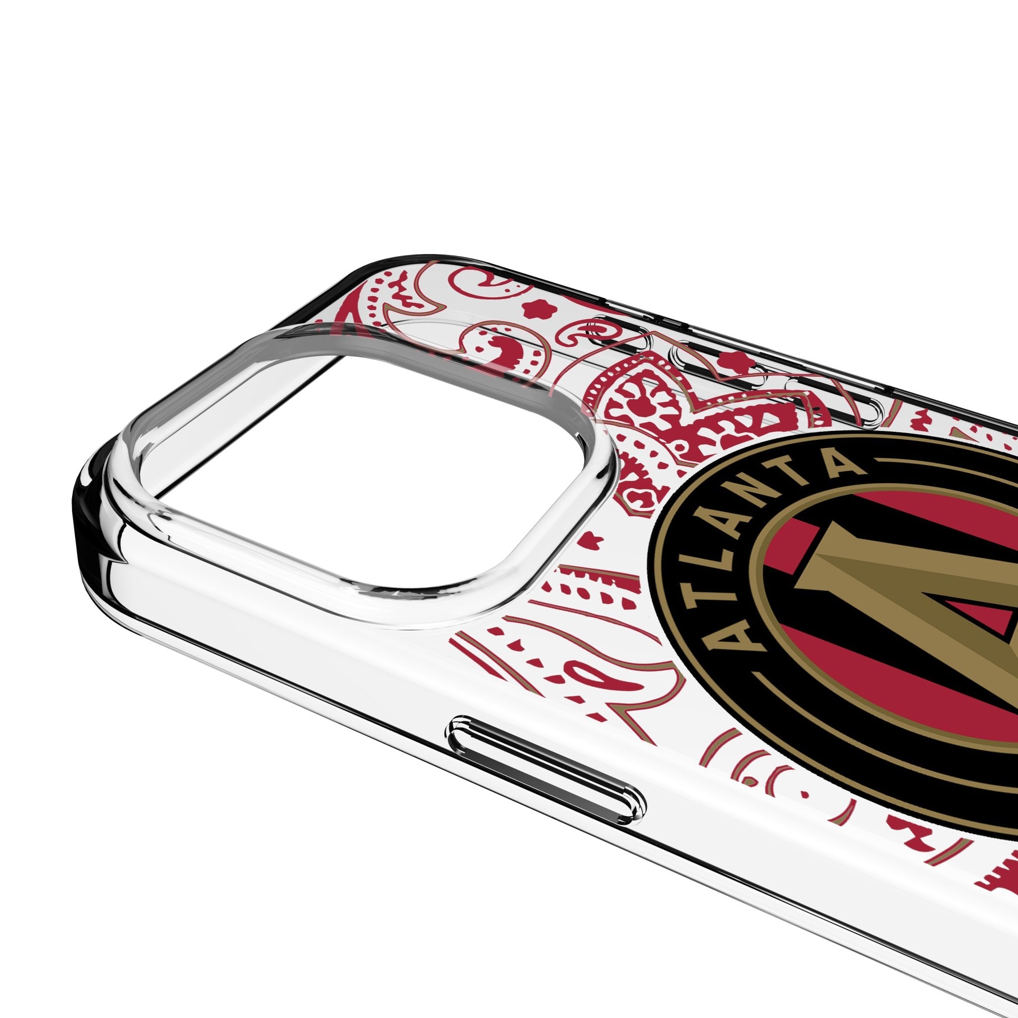 Atlanta United FC Paisley Clear Phone Case for Apple iPhone 3