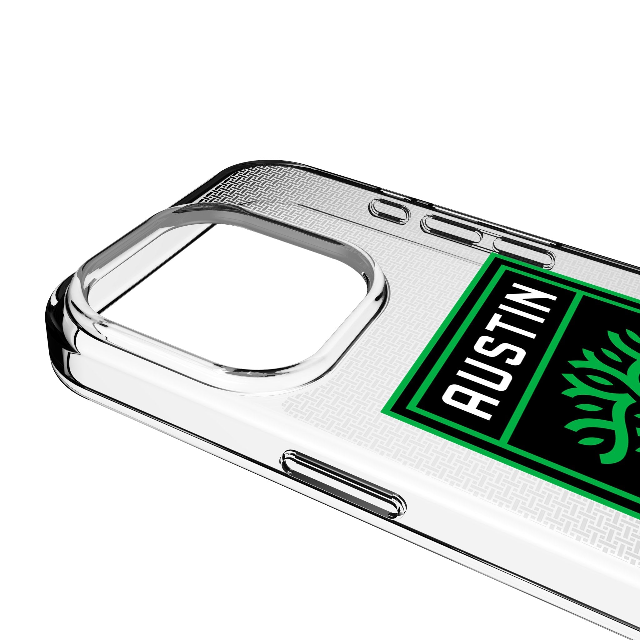 Austin FC Linen Clear Phone Case for Apple iPhone 3