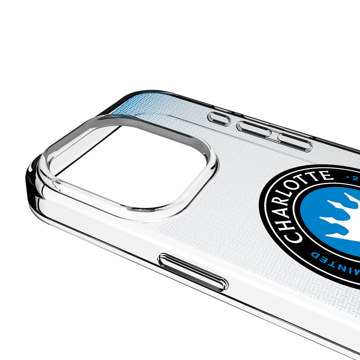 Charlotte FC Linen Clear Phone Case for Apple iPhone 3