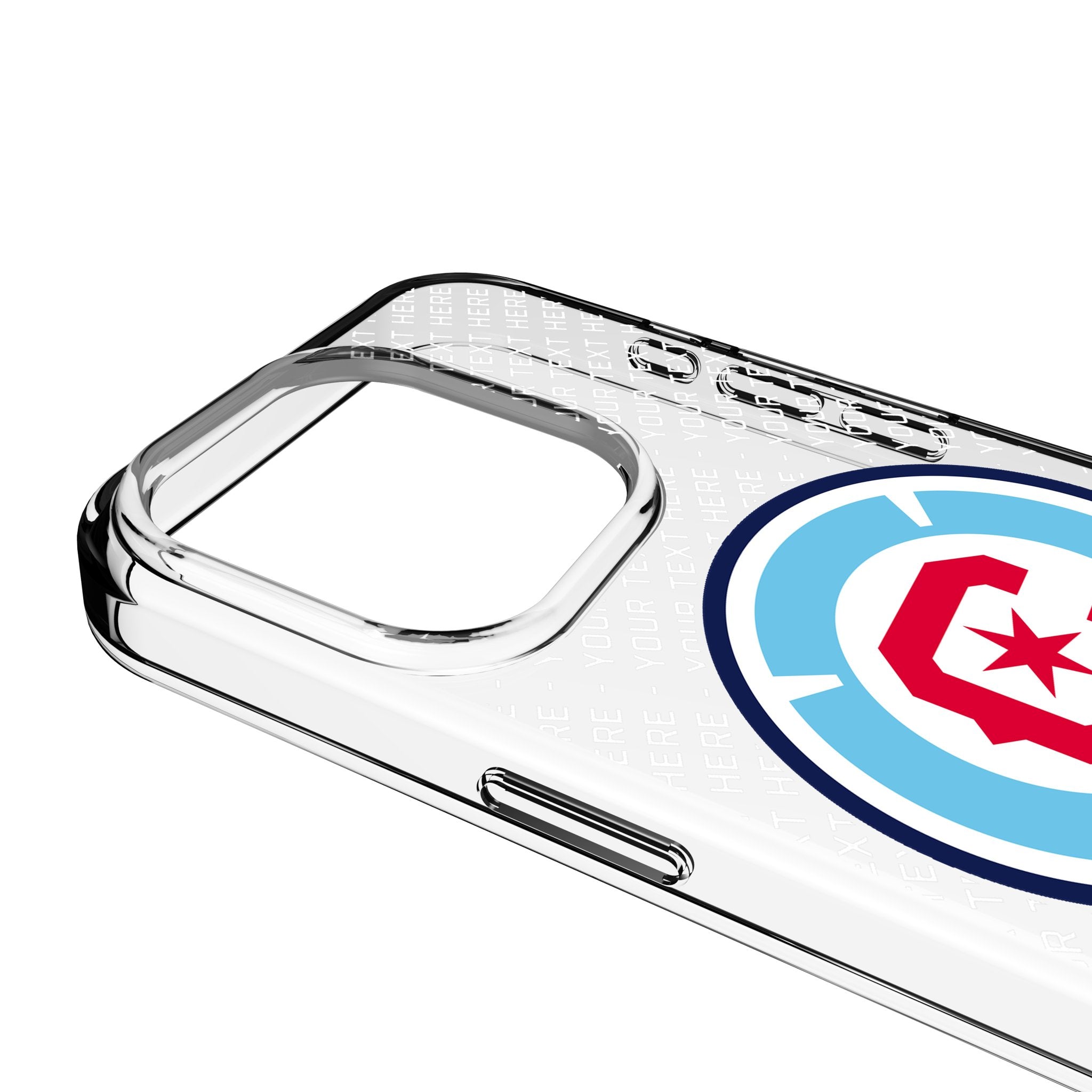 Chicago Fire Personalized EndZone Plus Clear Phone Case for Apple iPhone 3