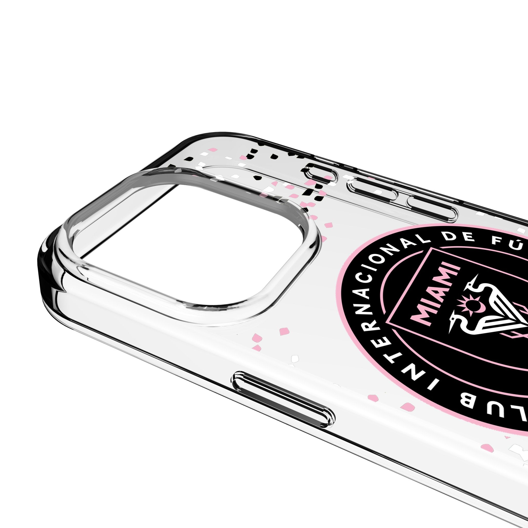 Inter Miami CF Confetti Clear Phone Case for Apple iPhone 3