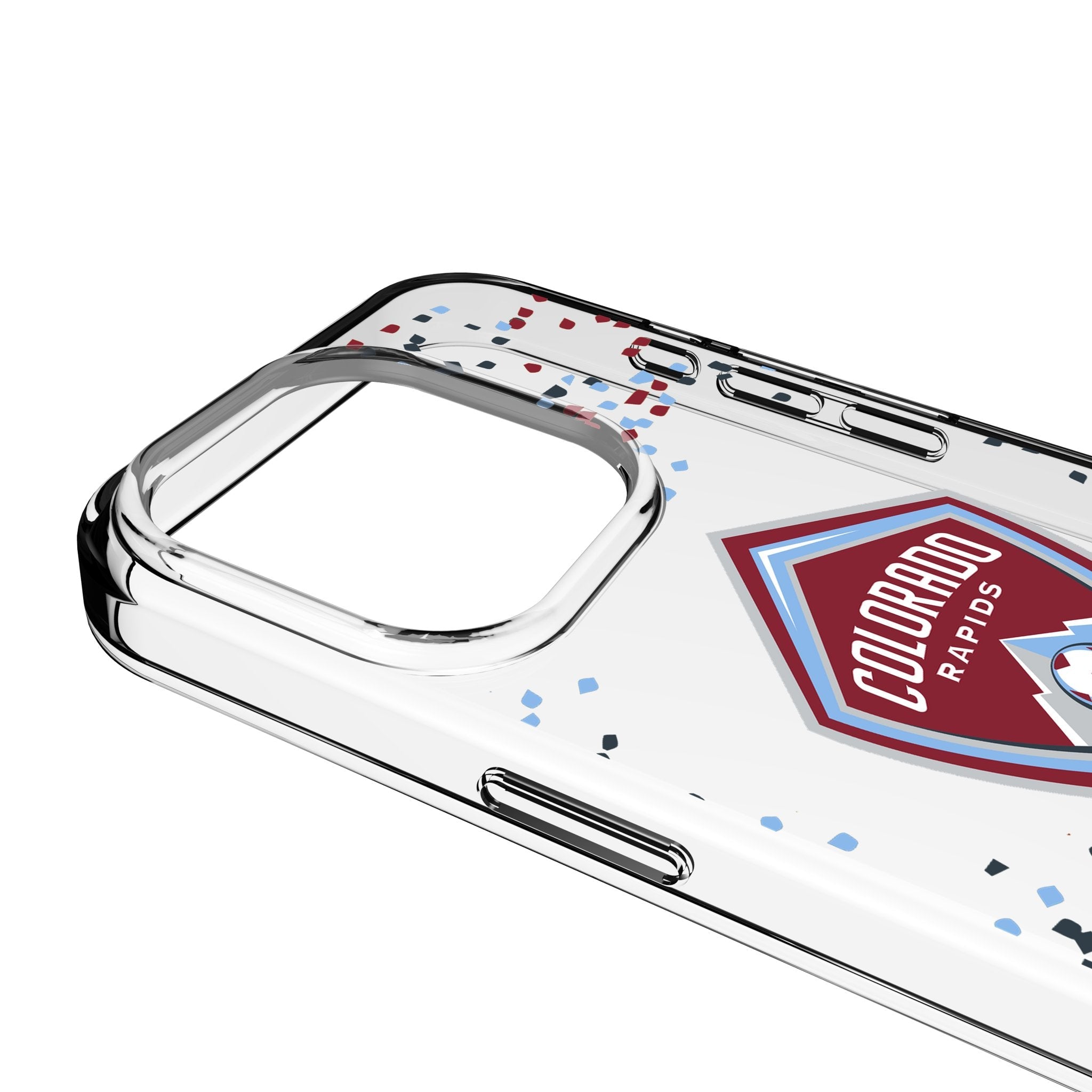 Colorado Rapids Confetti Clear Phone Case for Apple iPhone 3