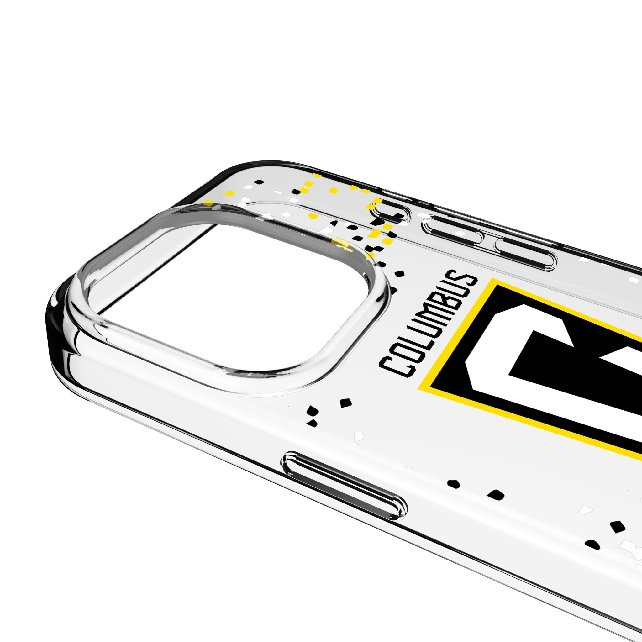 Columbus Crew Confetti Clear Phone Case for Apple iPhone 3