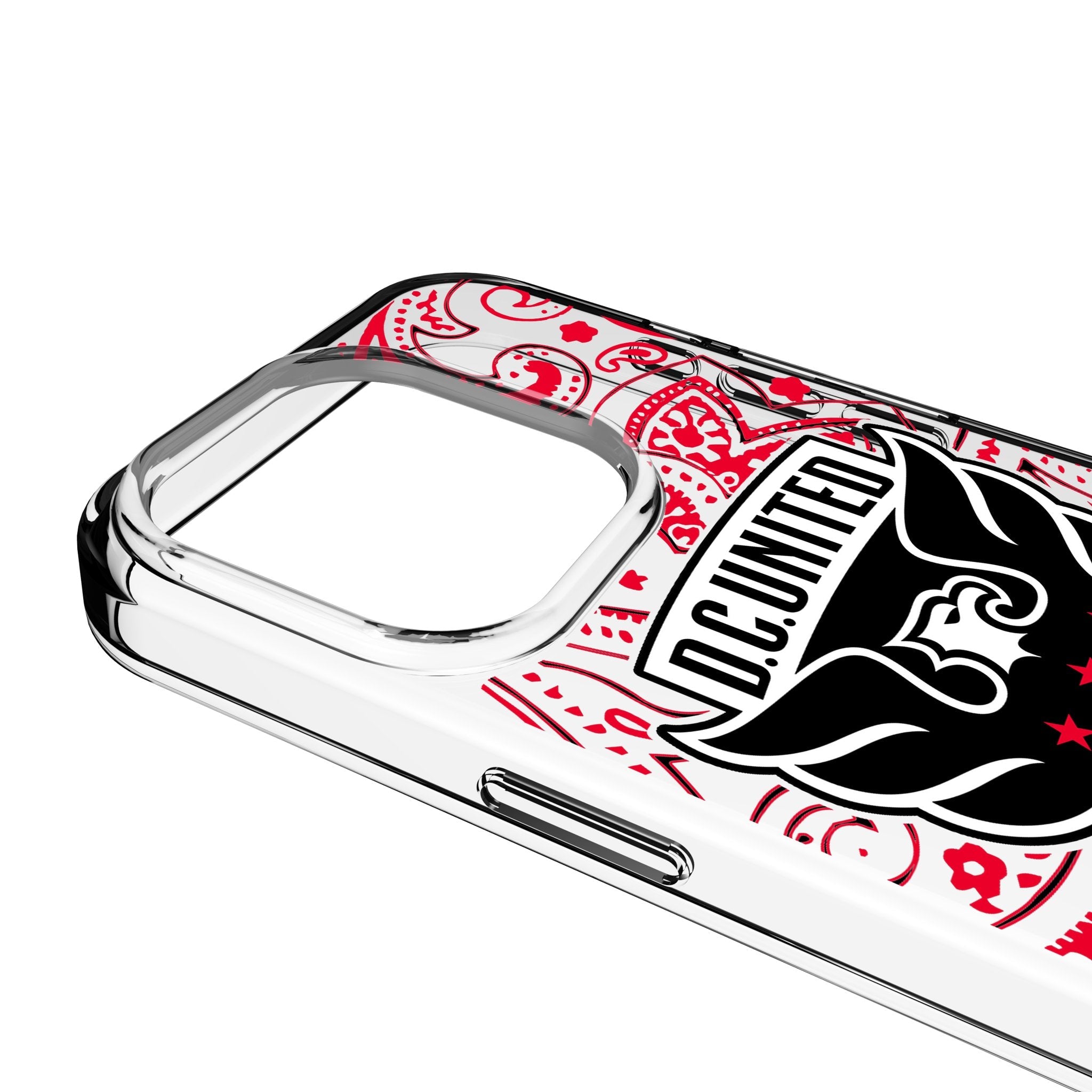 DC United Paisley Clear Phone Case for Apple iPhone 3