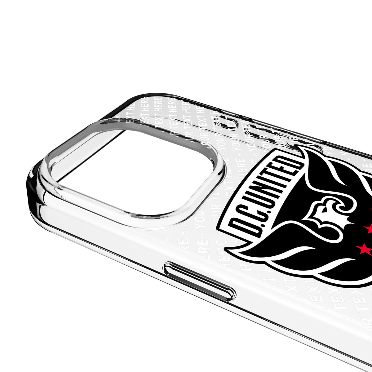 DC United Personalized EndZone Plus Clear Phone Case for Apple iPhone 3