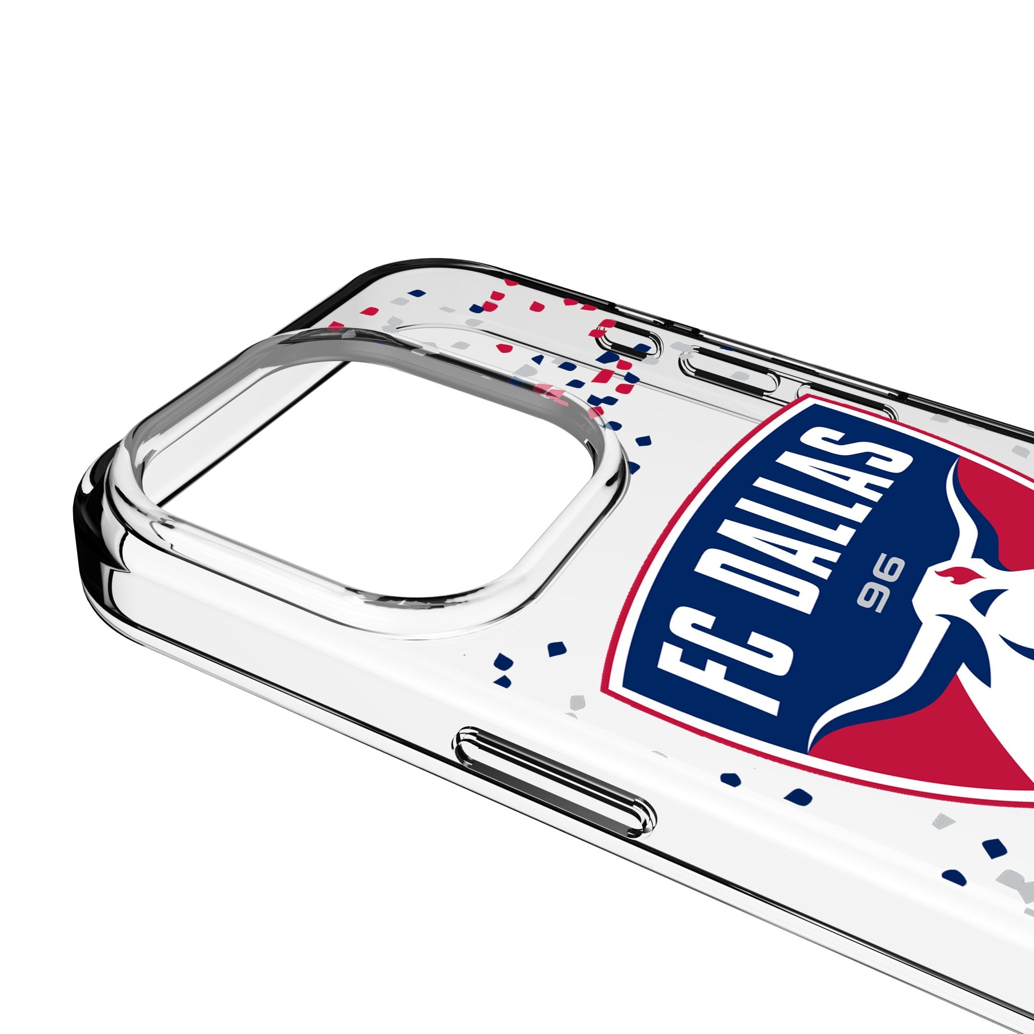 FC Dallas Confetti Clear Phone Case for Apple iPhone 3