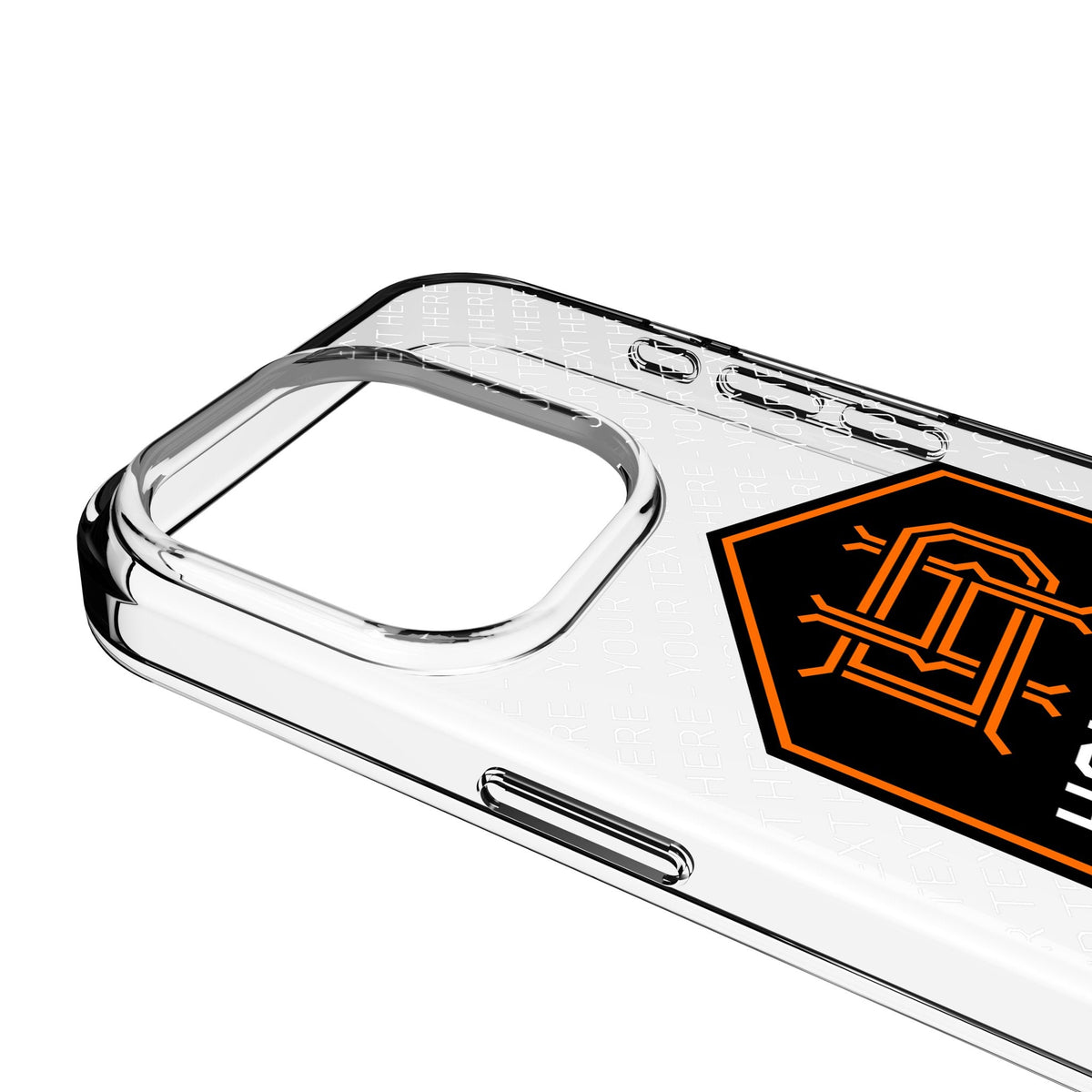 Houston Dynamo Personalized EndZone Plus Clear Phone Case for Apple iPhone 3