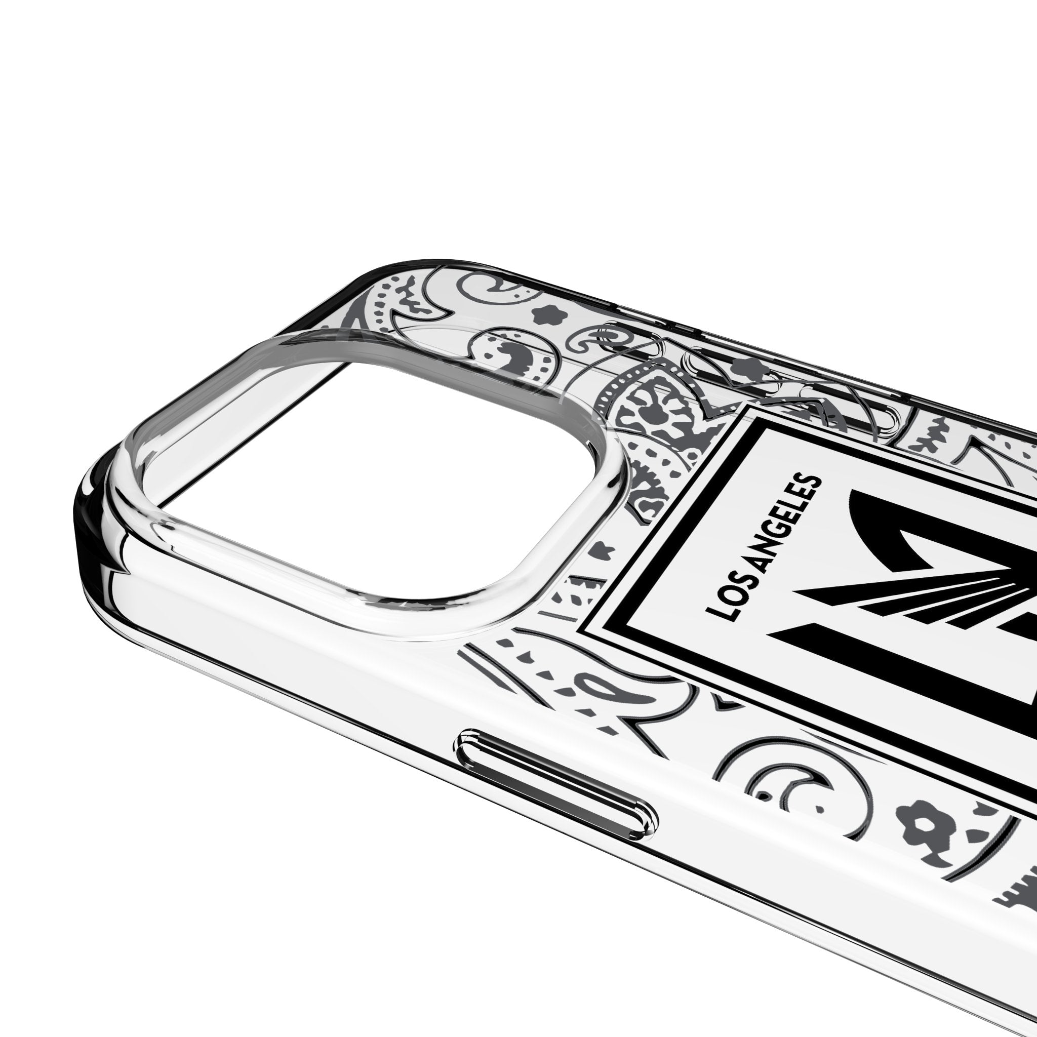 Los Angeles Football Club Paisley Clear Phone Case for Apple iPhone 3