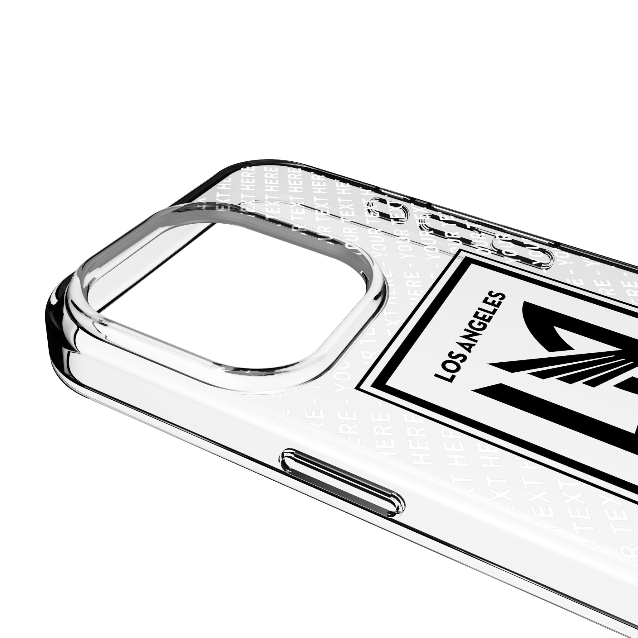 Los Angeles Football Club Personalized EndZone Plus Clear Phone Case for Apple iPhone 3