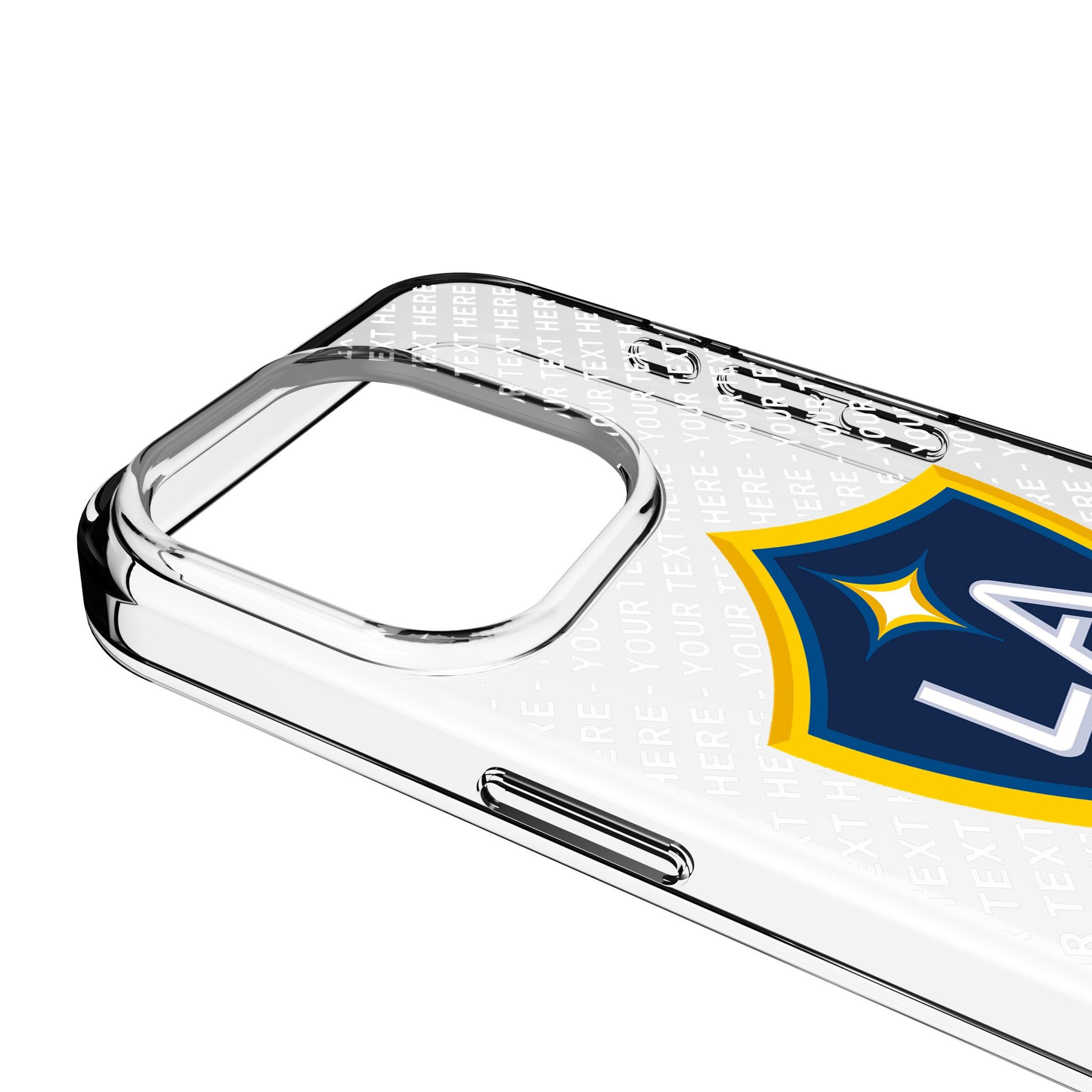 LA Galaxy Personalized EndZone Plus Clear Phone Case for Apple iPhone 3