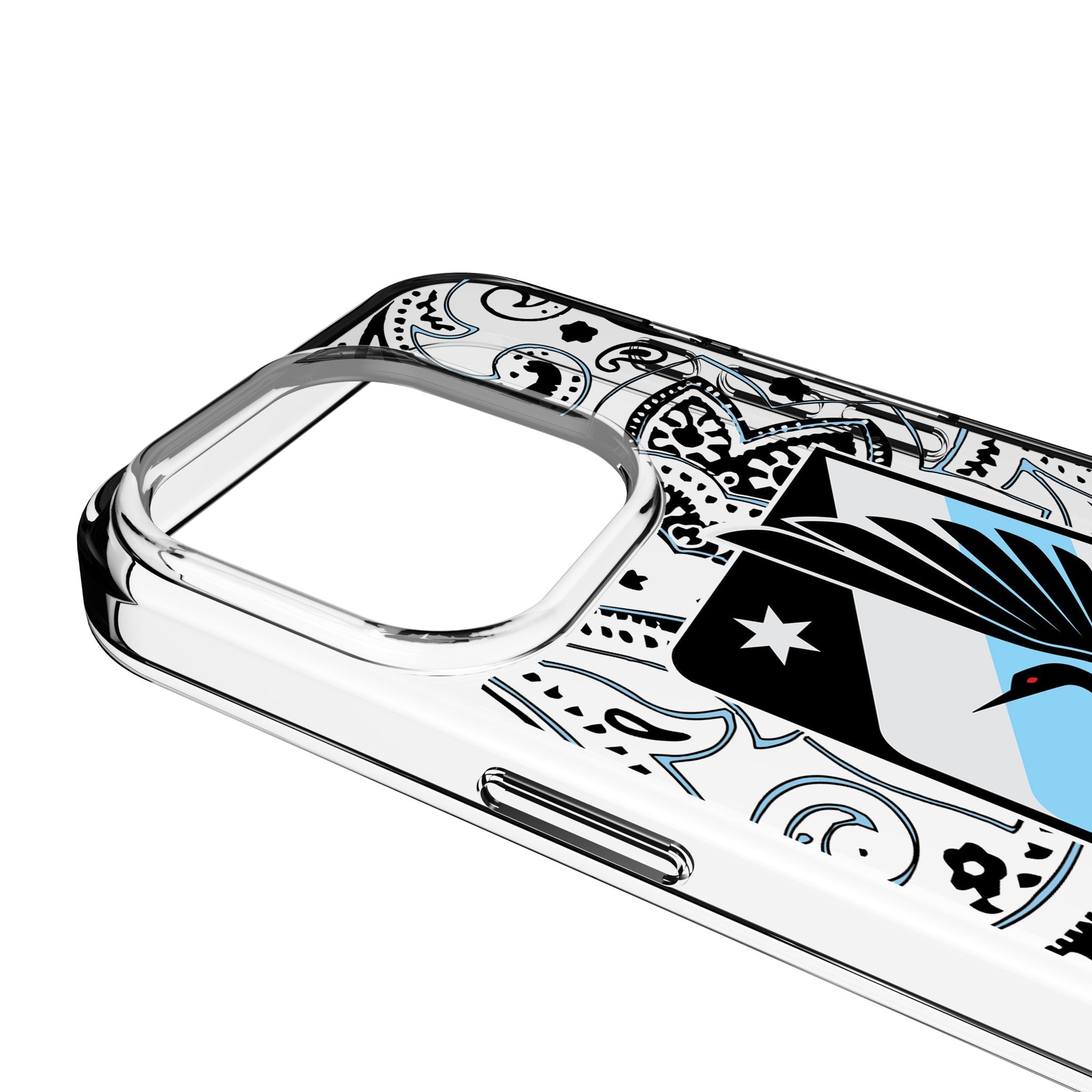 Minnesota United FC Paisley Clear Phone Case for Apple iPhone 3