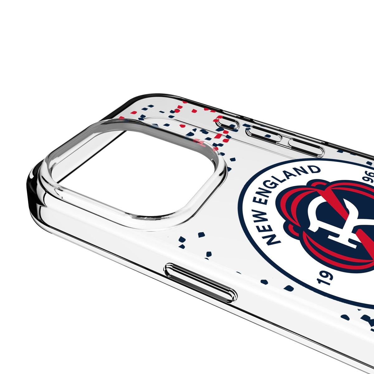 New England Revolution Confetti Clear Phone Case for Apple iPhone 3
