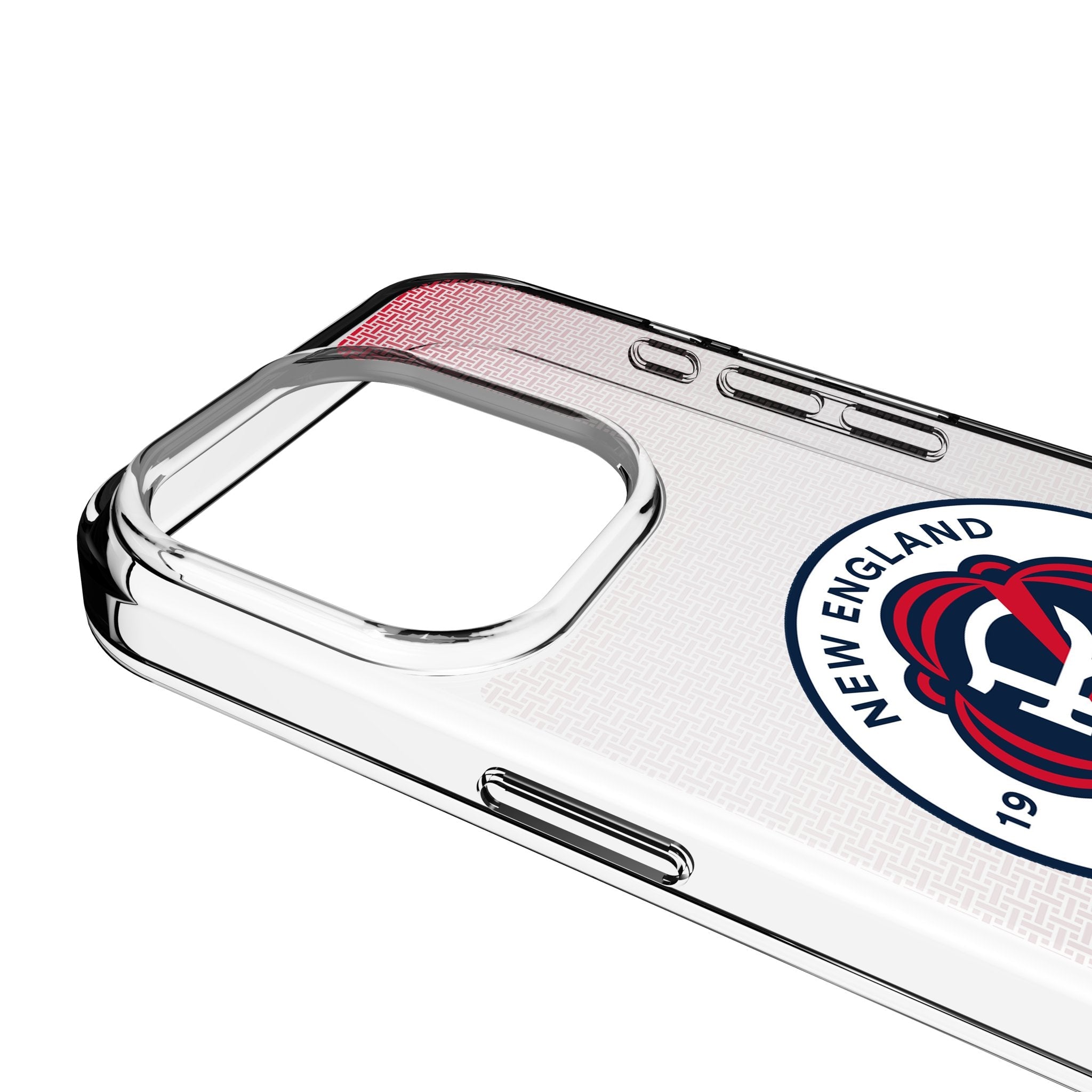 New England Revolution Linen Clear Phone Case for Apple iPhone 3
