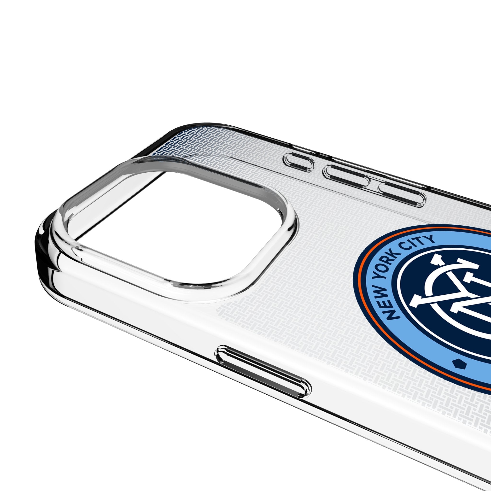 New York City FC Linen Clear Phone Case for Apple iPhone 3