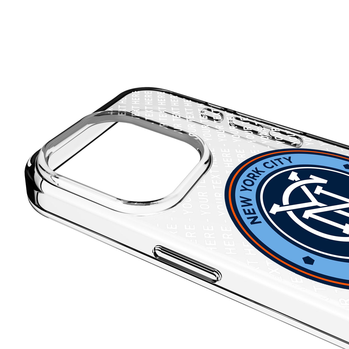 New York City FC Personalized EndZone Plus Clear Phone Case for Apple iPhone 3