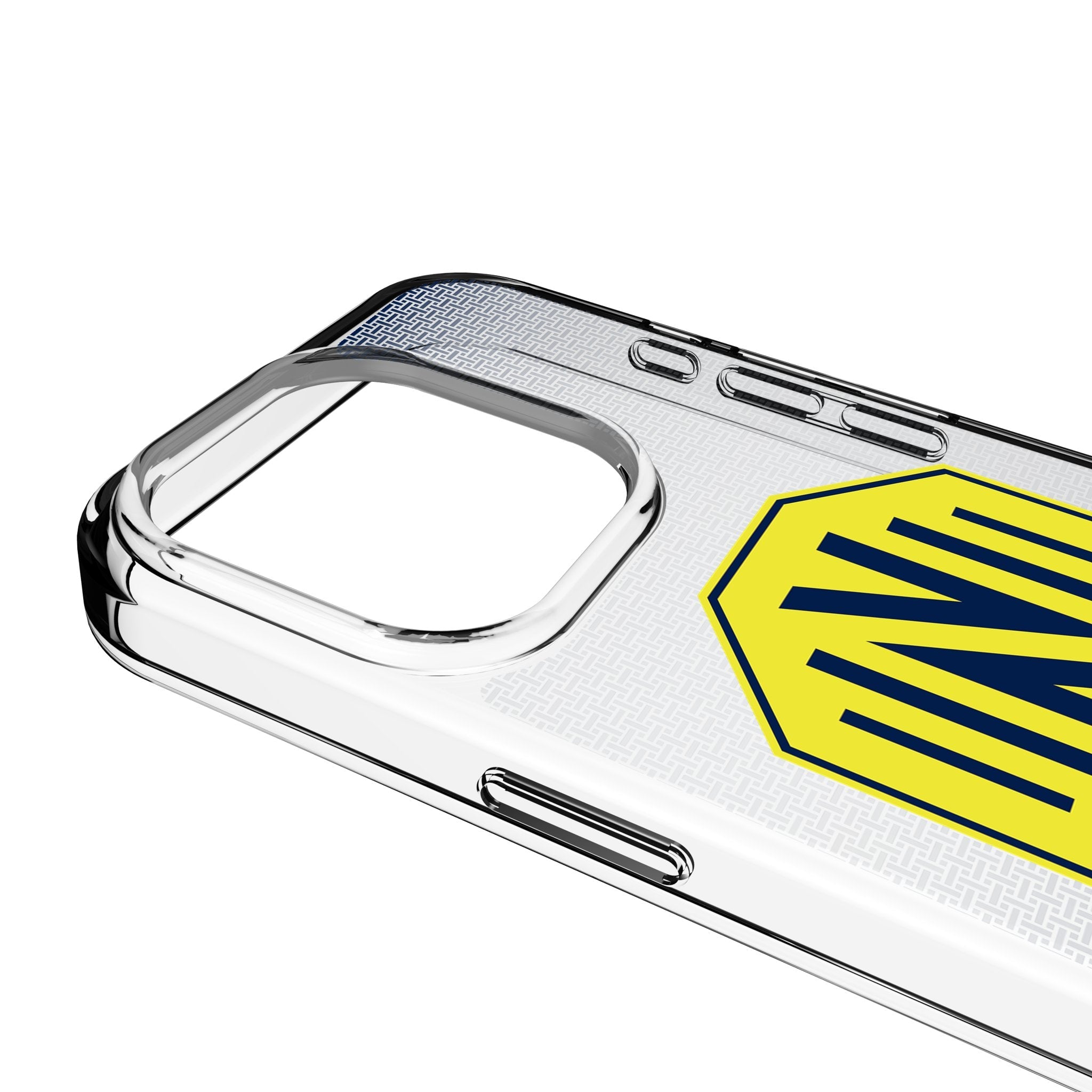 Nashville SC Linen Clear Phone Case for Apple iPhone 3