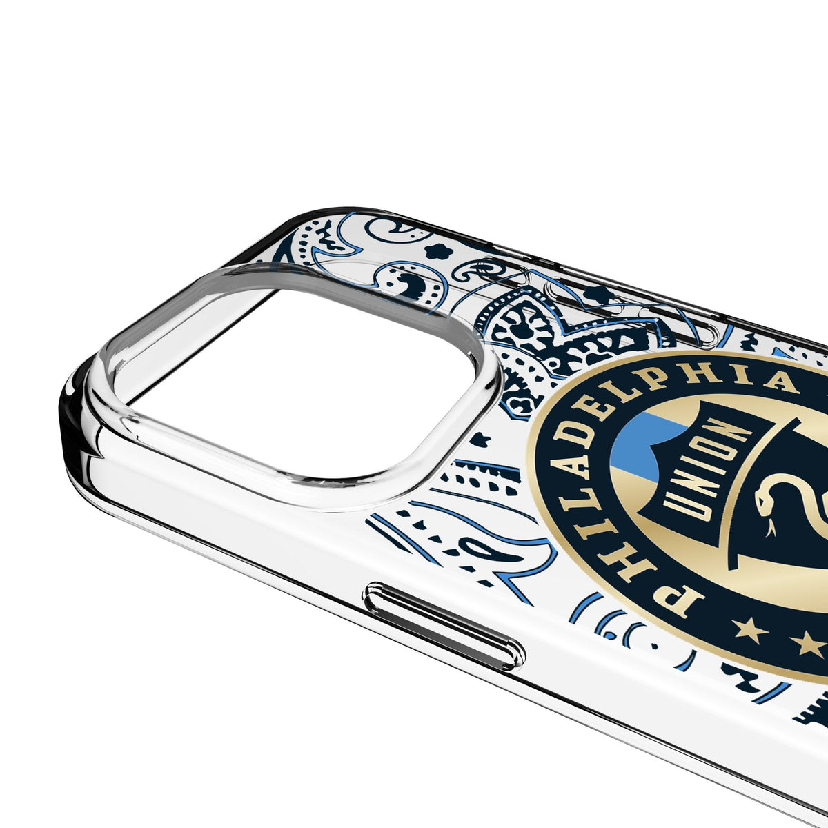 Philadelphia Union Paisley Clear Phone Case for Apple iPhone 3