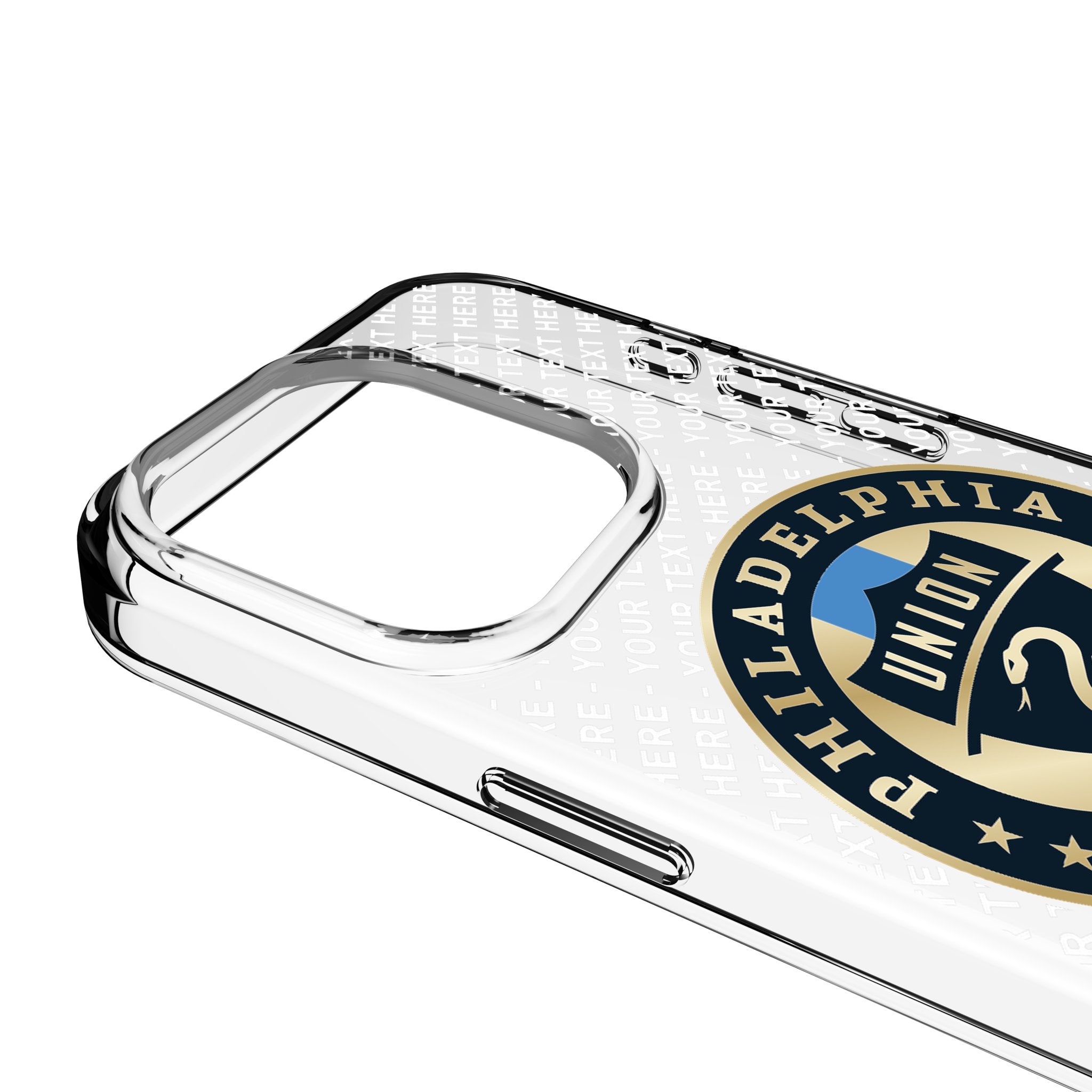 Philadelphia Union Personalized EndZone Plus Clear Phone Case for Apple iPhone 3