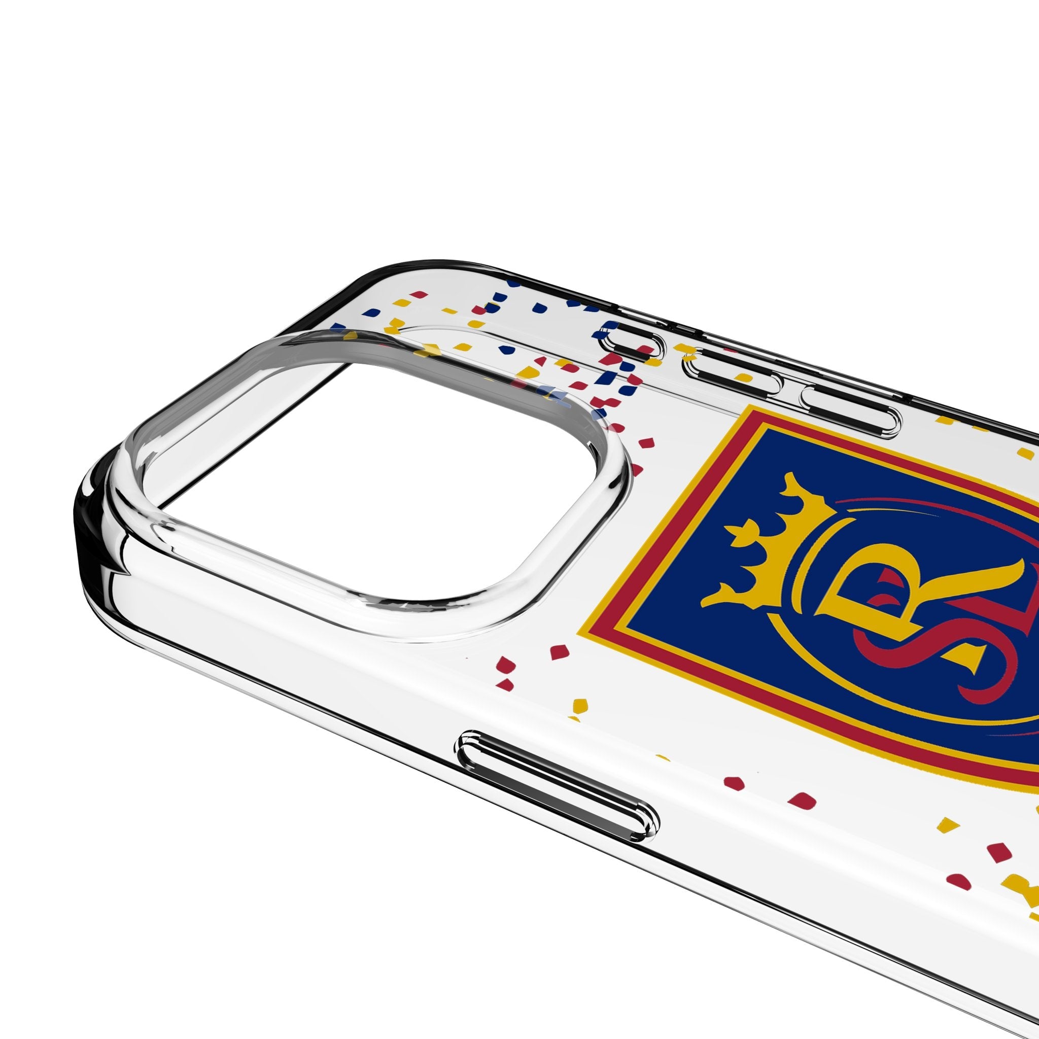 Real Salt Lake Confetti Clear Phone Case for Apple iPhone 3