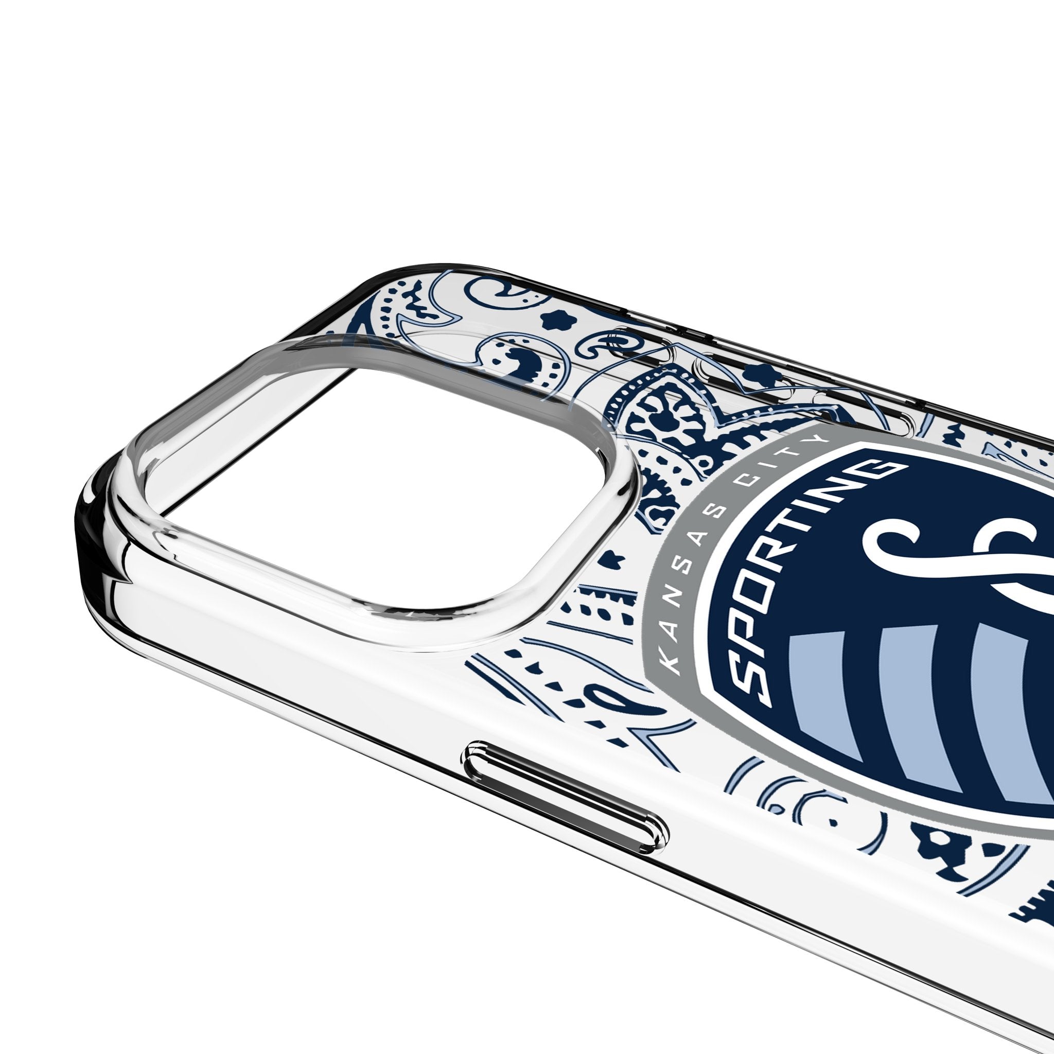 Sporting Kansas City Paisley Clear Phone Case for Apple iPhone 3
