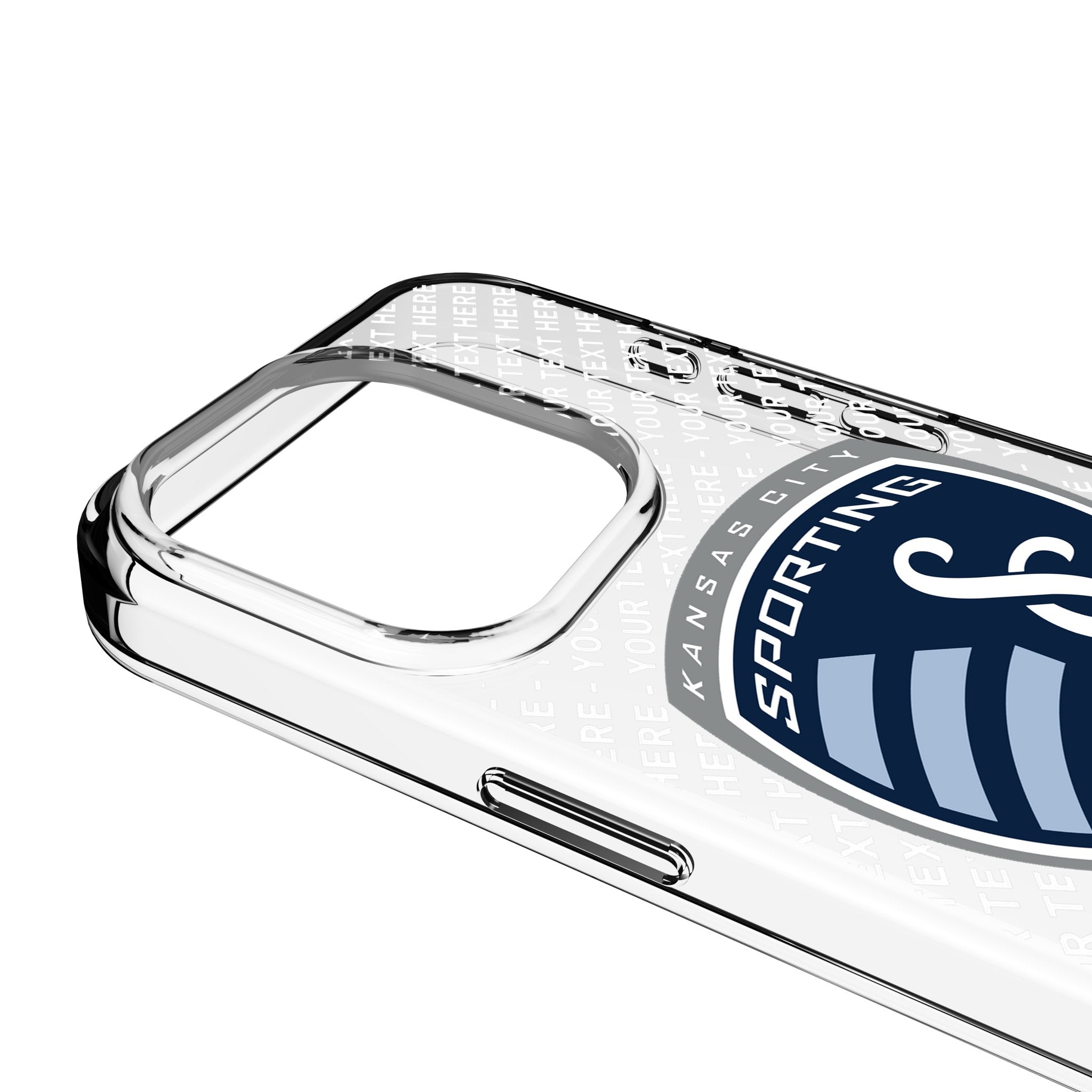 Sporting Kansas City Personalized EndZone Plus Clear Phone Case for Apple iPhone 3