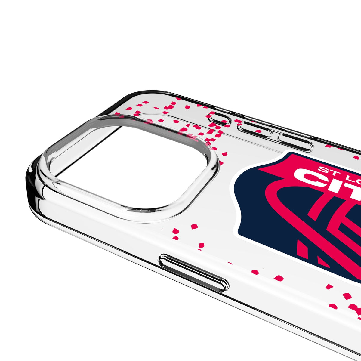 St. Louis CITY SC Confetti Clear Phone Case for Apple iPhone 3